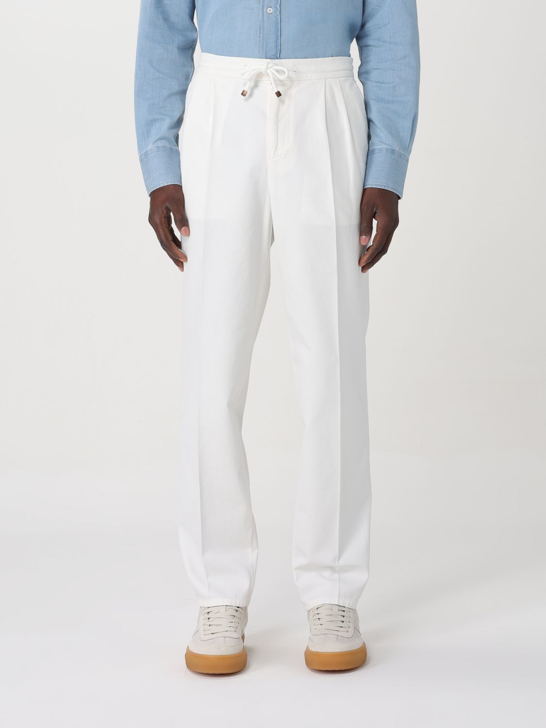 Brunello Cucinelli Trousers BRUNELLO CUCINELLI Men colour White