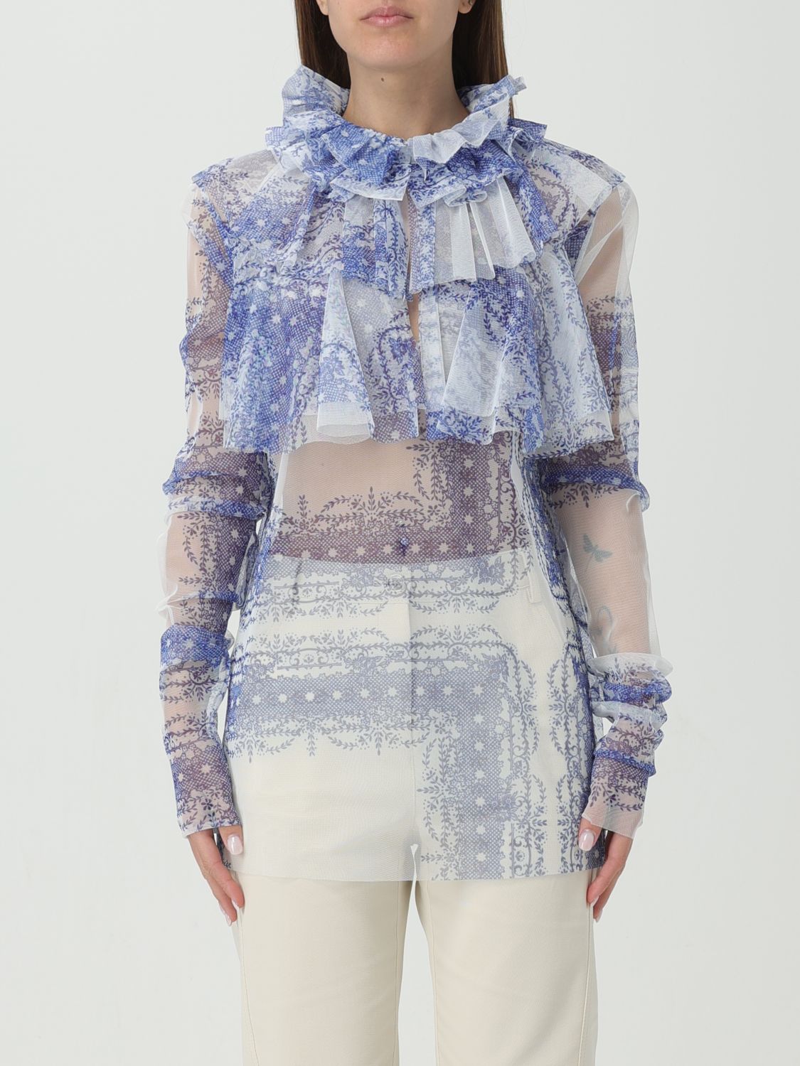 Philosophy Di Lorenzo Serafini Shirt PHILOSOPHY DI LORENZO SERAFINI Woman colour Blue