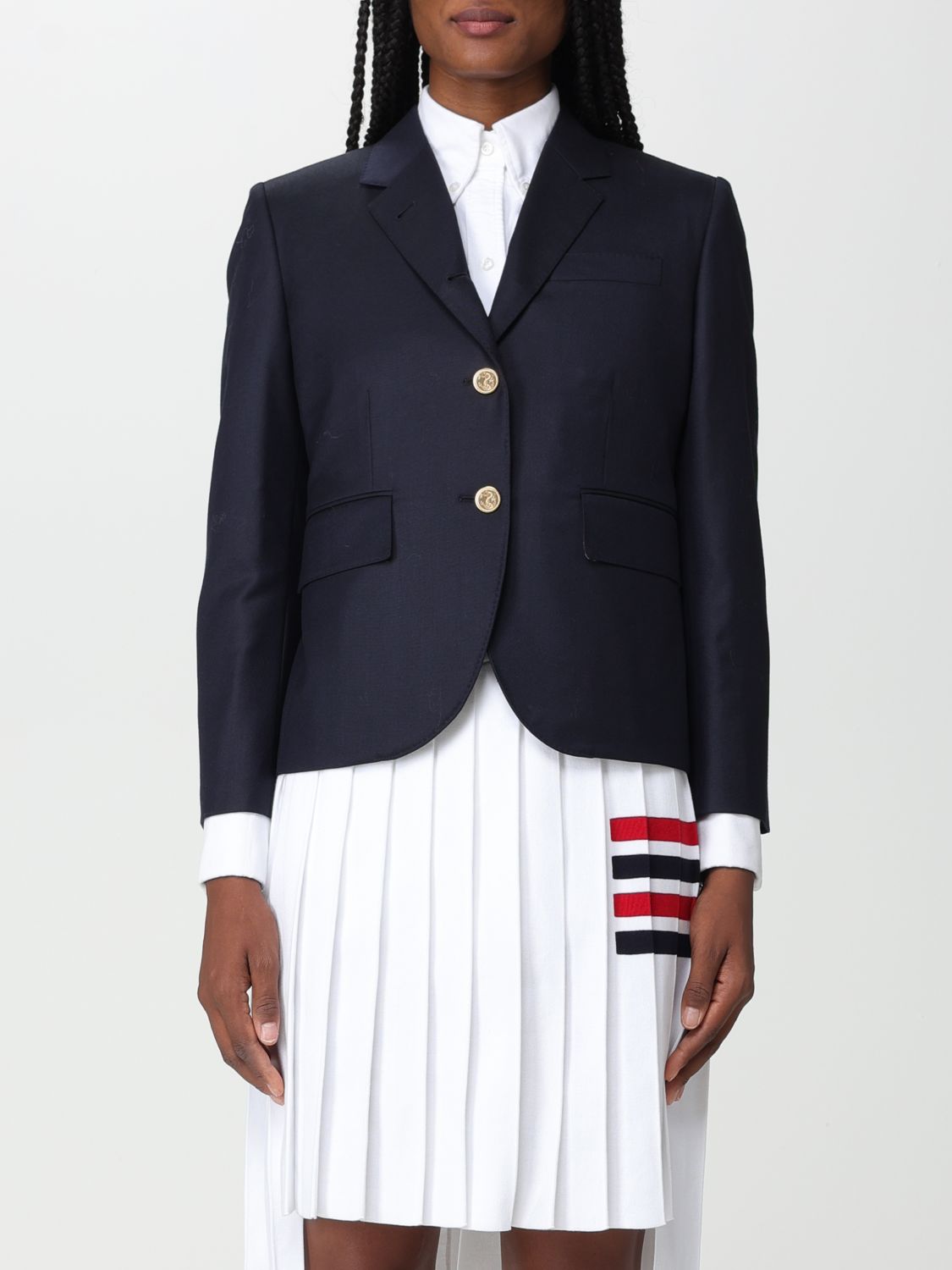 Thom Browne Blazer THOM BROWNE Woman colour Navy