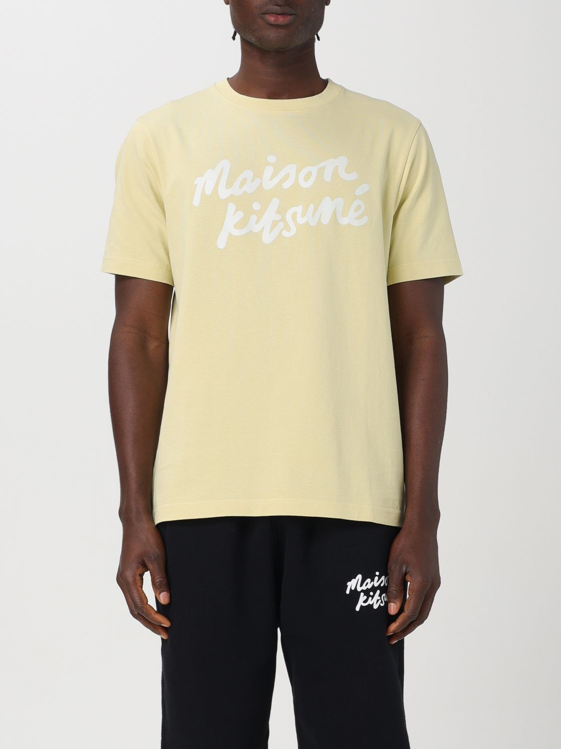 Maison Kitsuné T-Shirt MAISON KITSUNÉ Men color Yellow