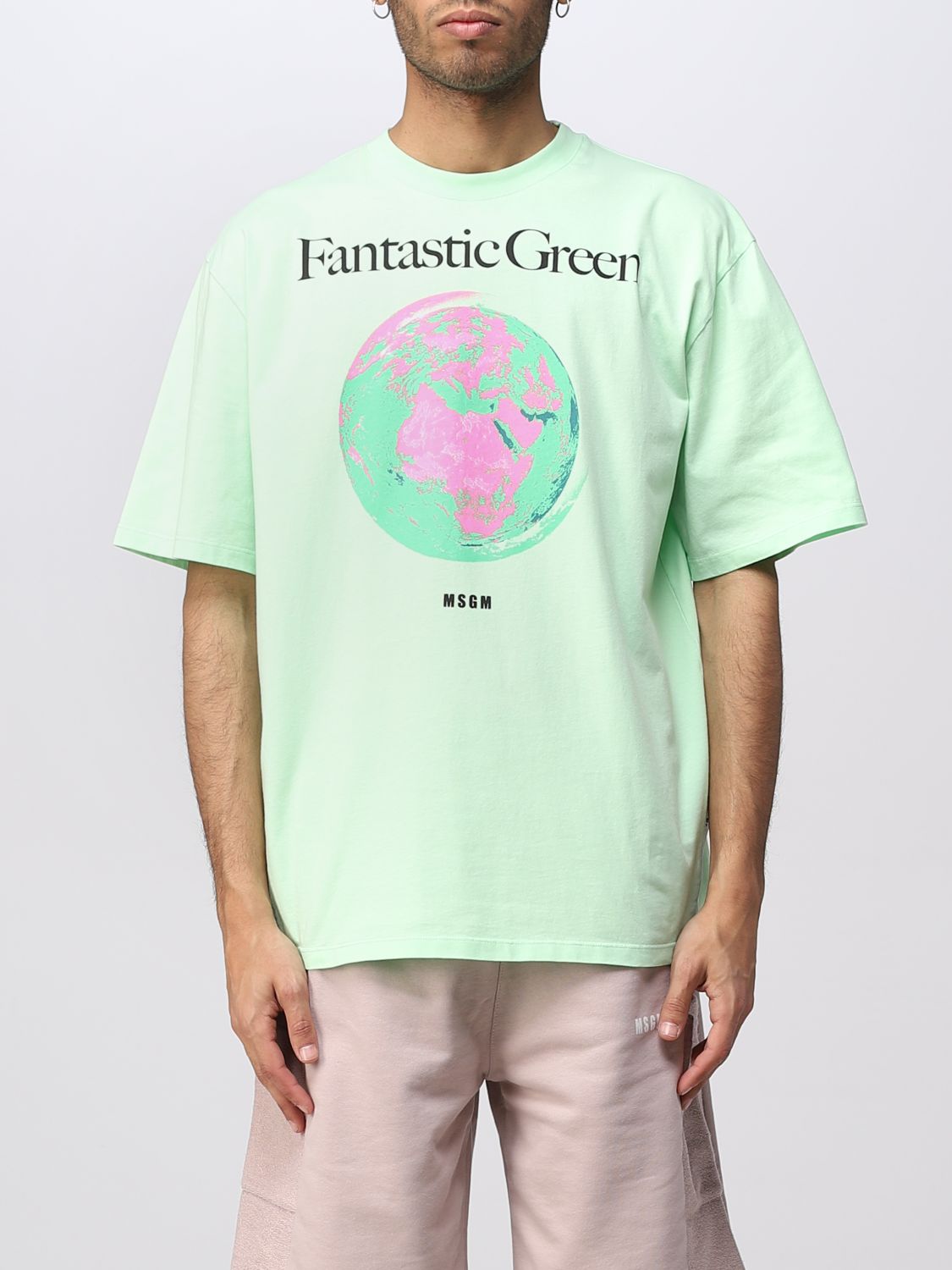 Msgm T-Shirt MSGM Men colour Green