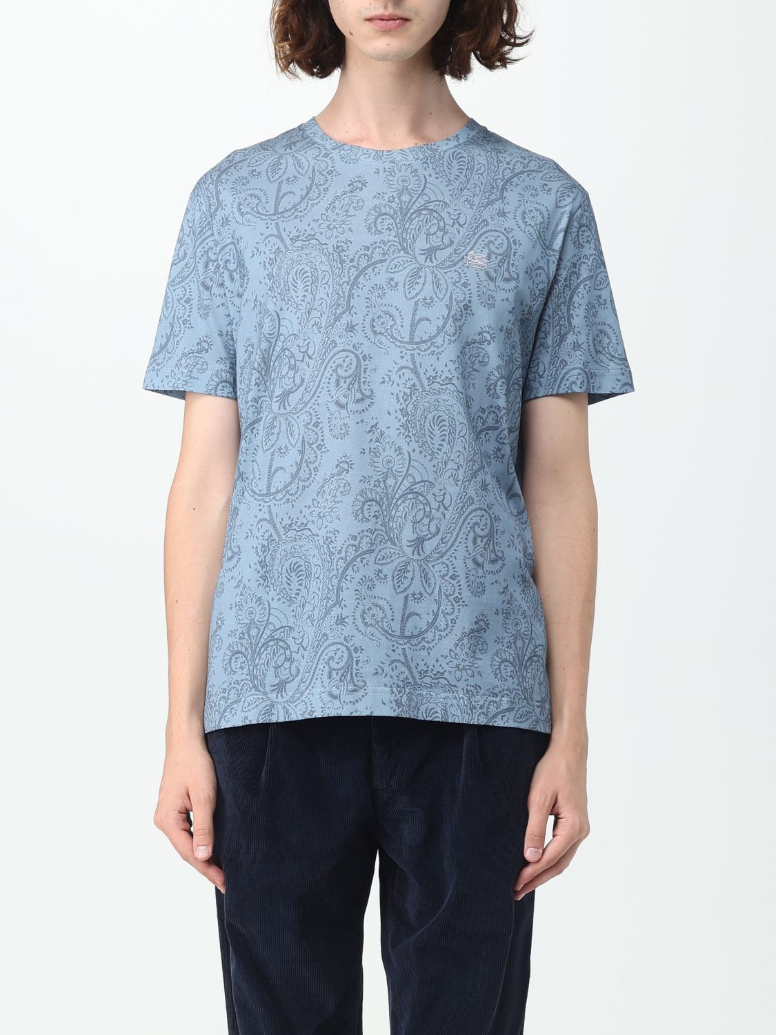 Etro T-Shirt ETRO Men colour Gnawed Blue