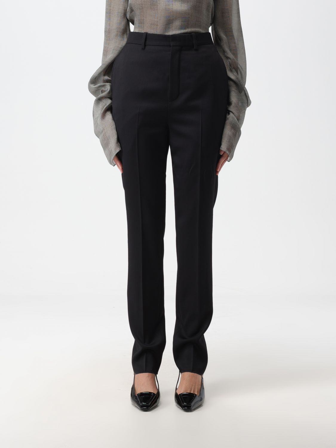 Saint Laurent Trousers SAINT LAURENT Woman colour Black