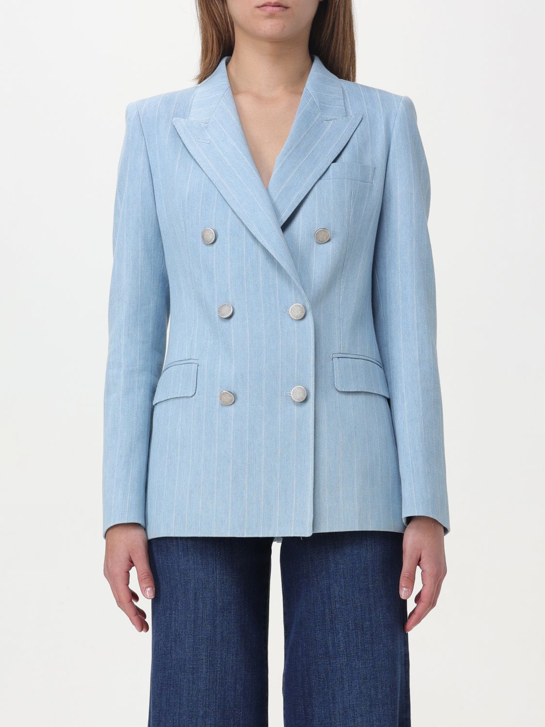 Tagliatore Blazer TAGLIATORE Woman colour Denim