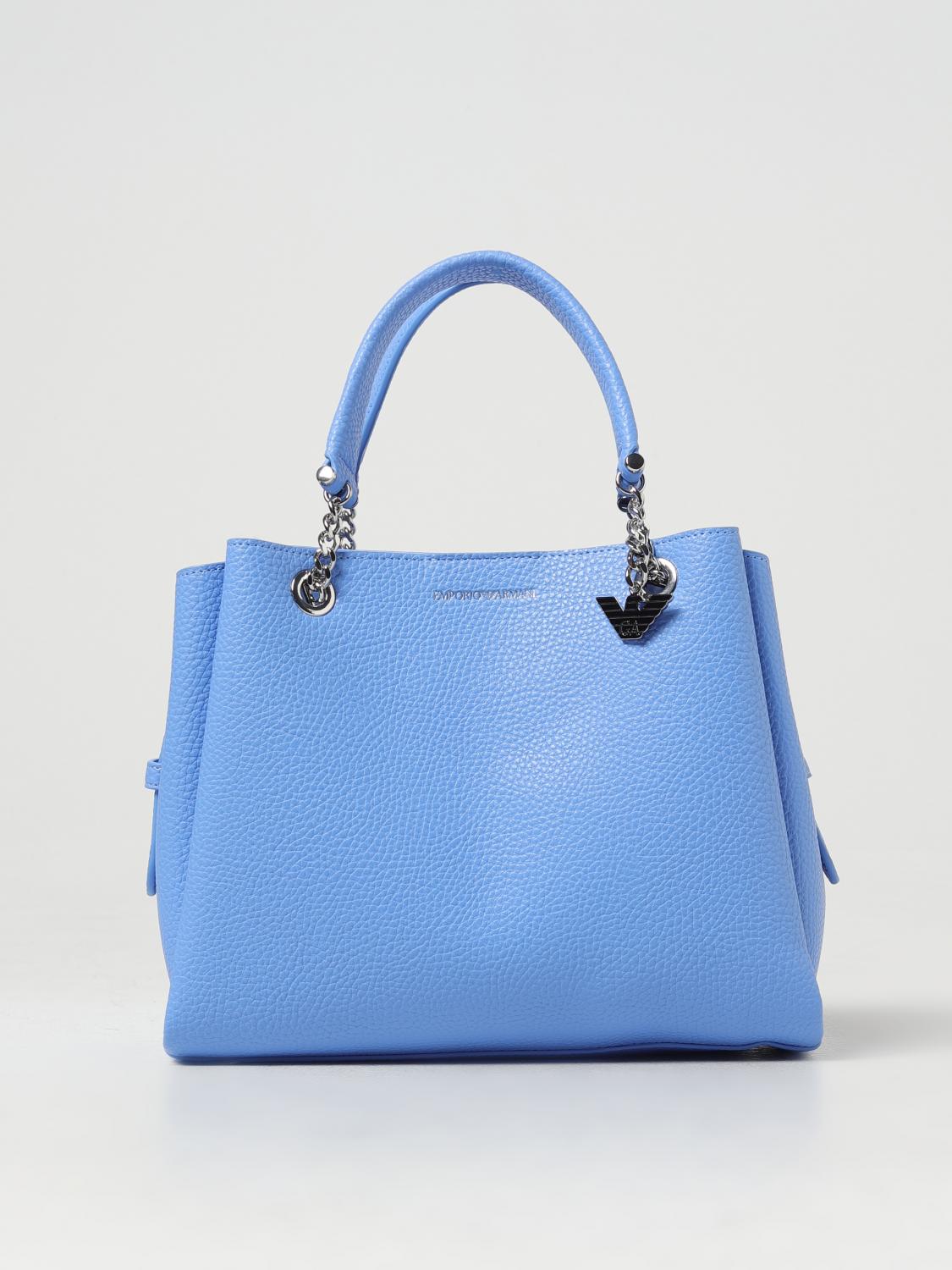 Emporio Armani Tote Bags EMPORIO ARMANI Woman colour Gnawed Blue