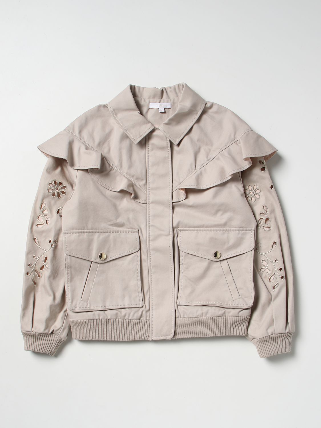 Chloé Jacket CHLOÉ Kids colour Beige