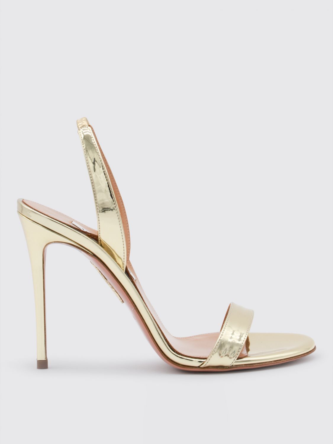 Aquazzura Heeled Sandals AQUAZZURA Woman color Gold