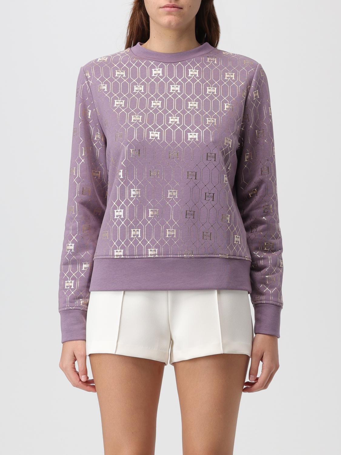 Elisabetta Franchi Sweatshirt ELISABETTA FRANCHI Woman colour Violet