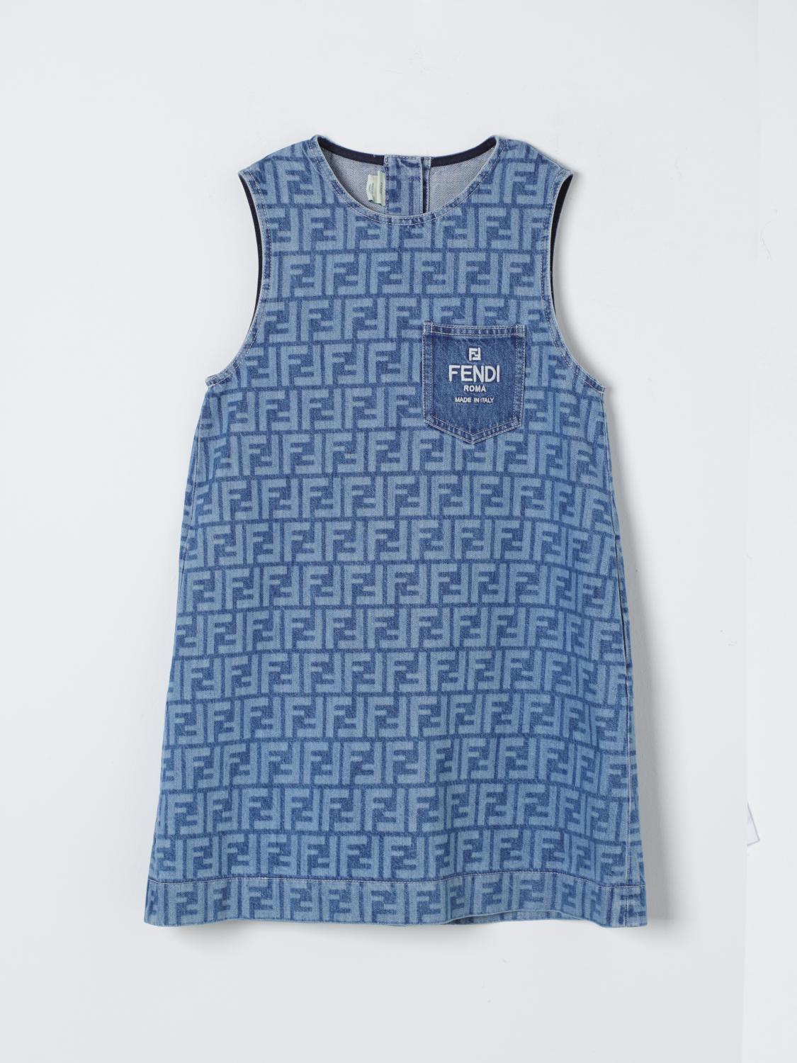 FENDI Dress FENDI Kids color Denim