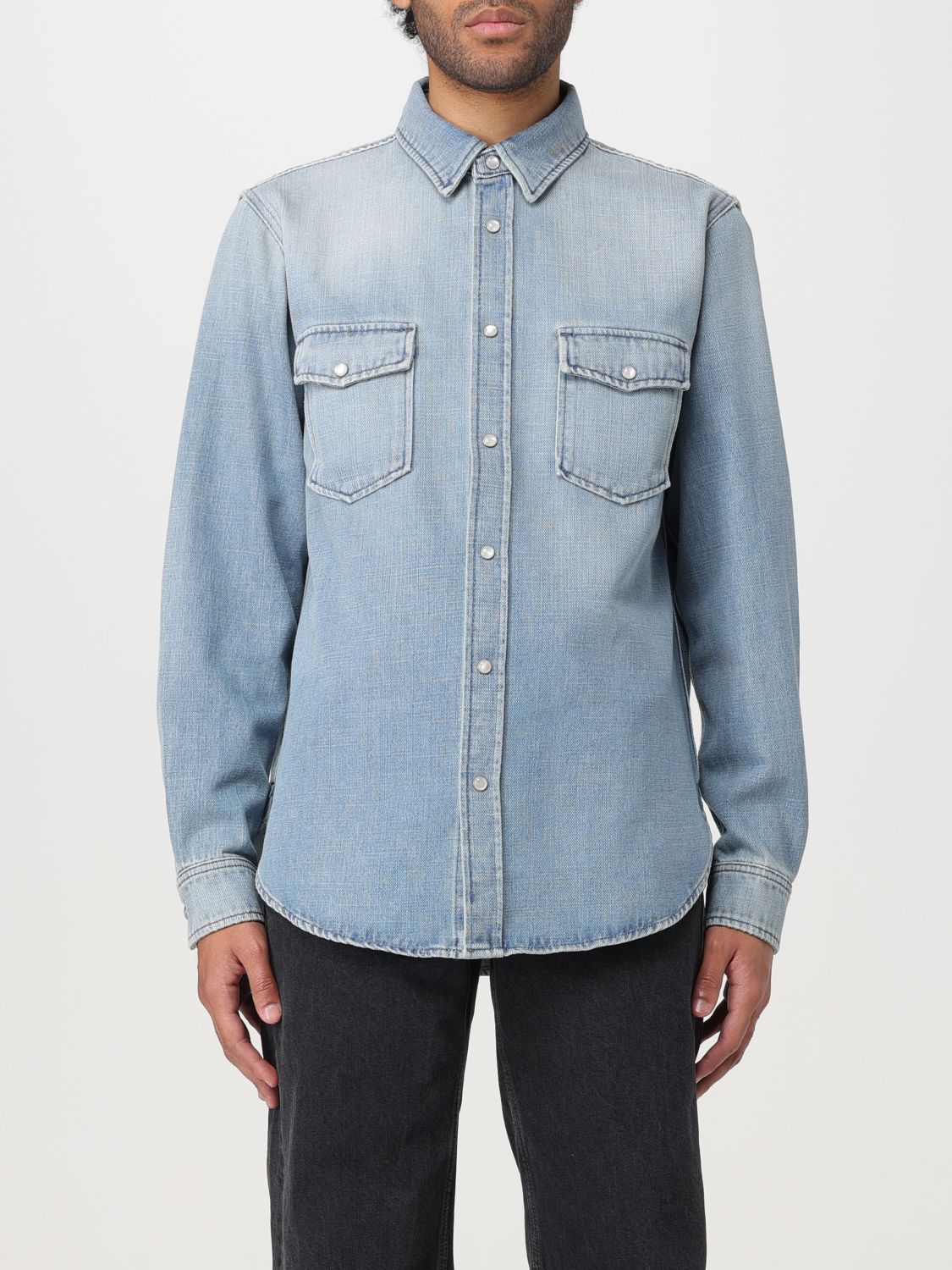 Saint Laurent Shirt SAINT LAURENT Men colour Denim