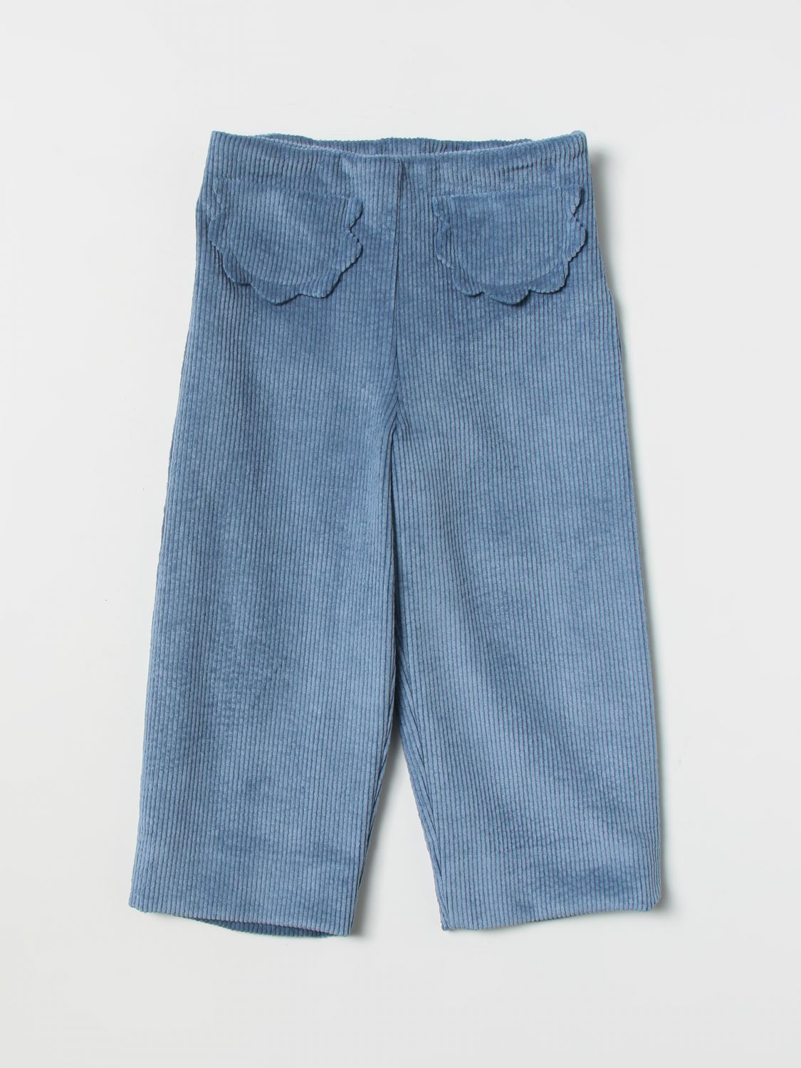 La Stupenderia Trousers LA STUPENDERIA Kids colour Blue