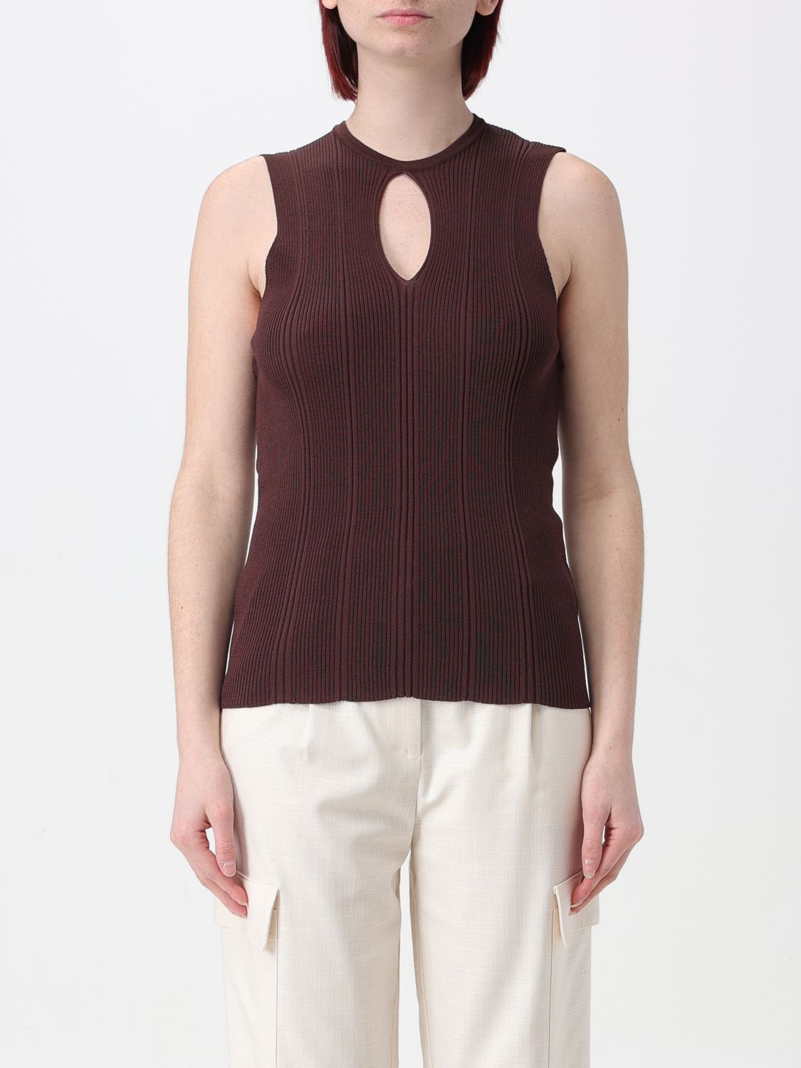 Simona Corsellini Top SIMONA CORSELLINI Woman colour Brown