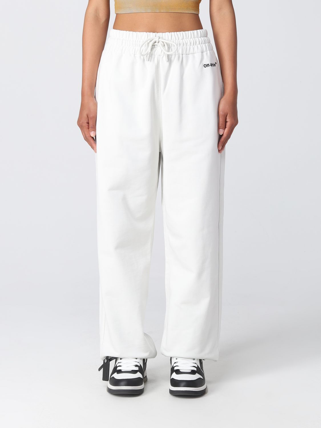 OFF-WHITE Trousers OFF-WHITE Woman colour White