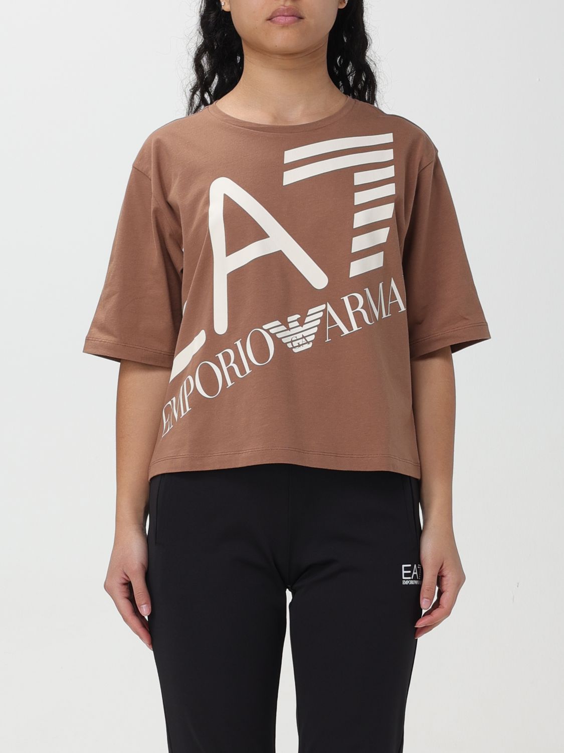 EA7 T-Shirt EA7 Woman colour Brown