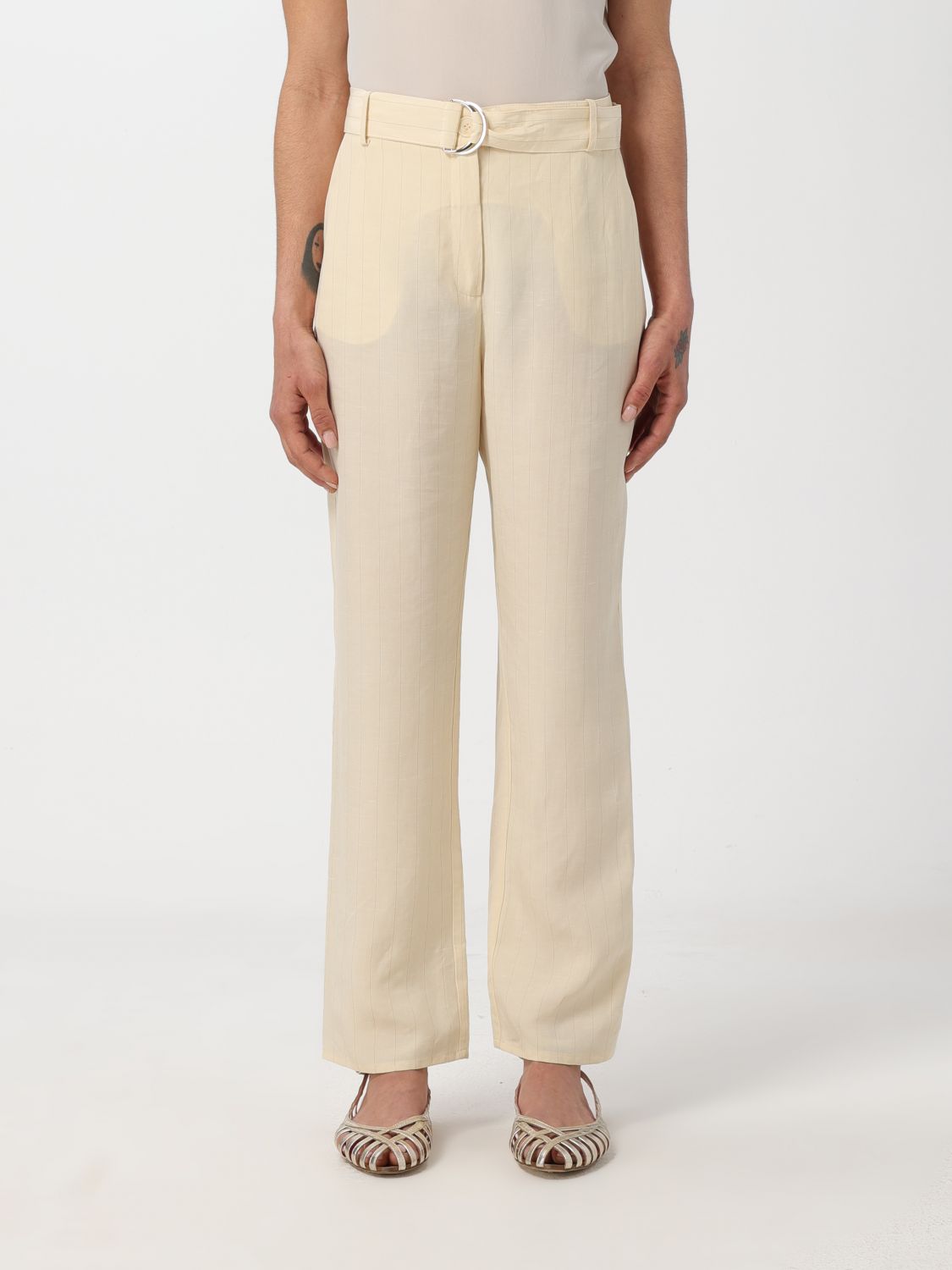 Liu Jo Trousers LIU JO Woman colour Ivory