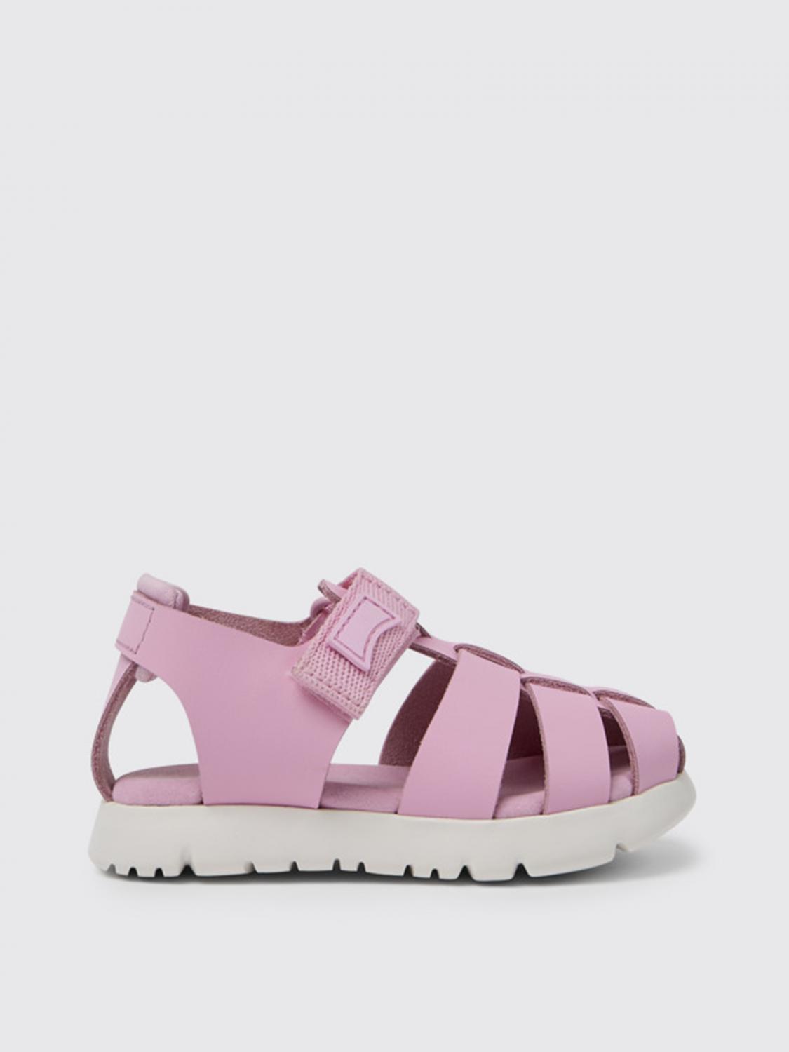 Camper Oruga Camper sandals in calfskin and fabric