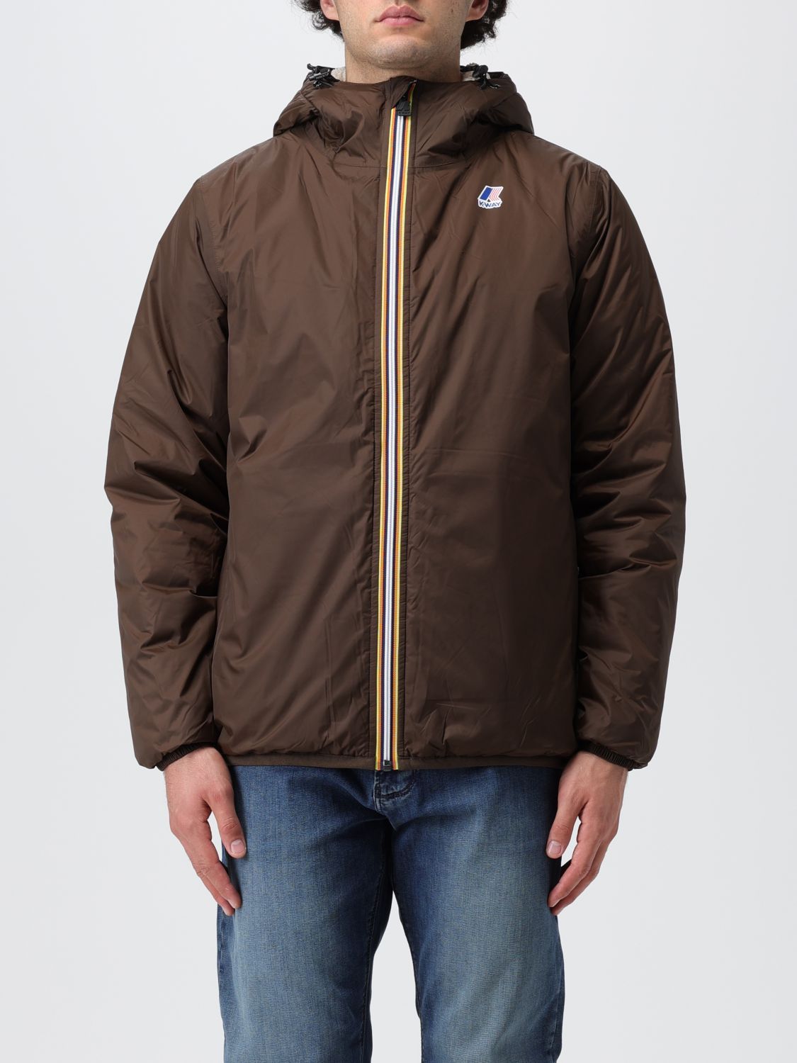 K-Way Jacket K-WAY Men colour Brown