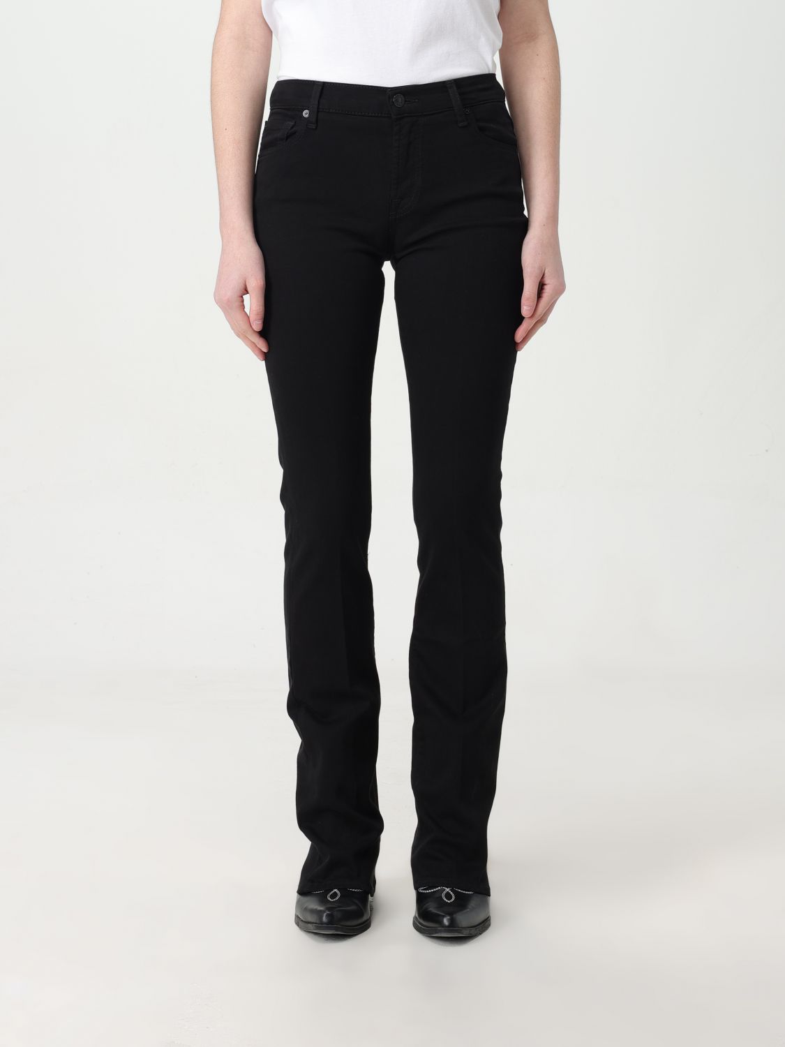 7 For All Mankind Jeans 7 FOR ALL MANKIND Woman colour Black