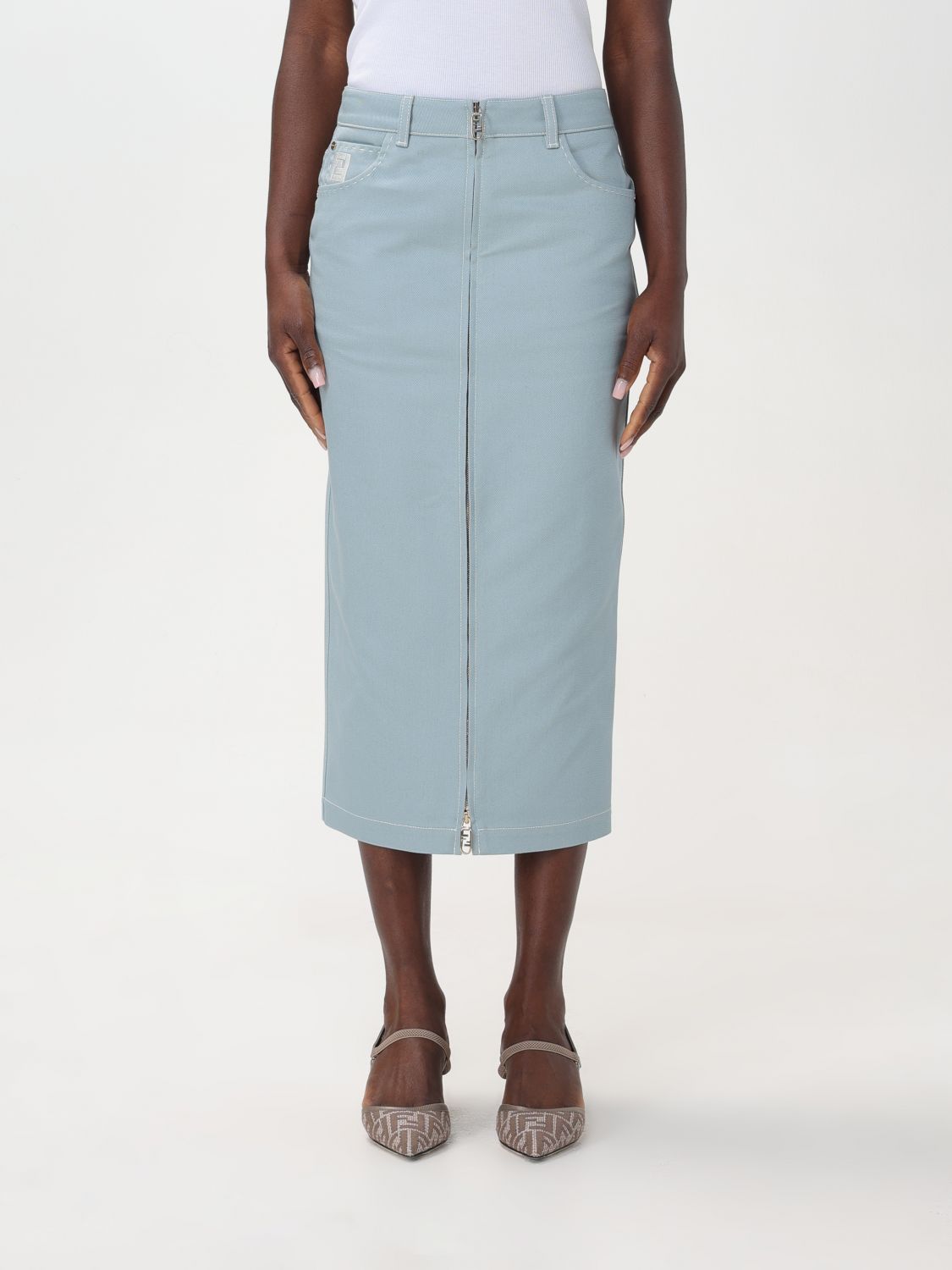 FENDI Skirt FENDI Woman colour Blue