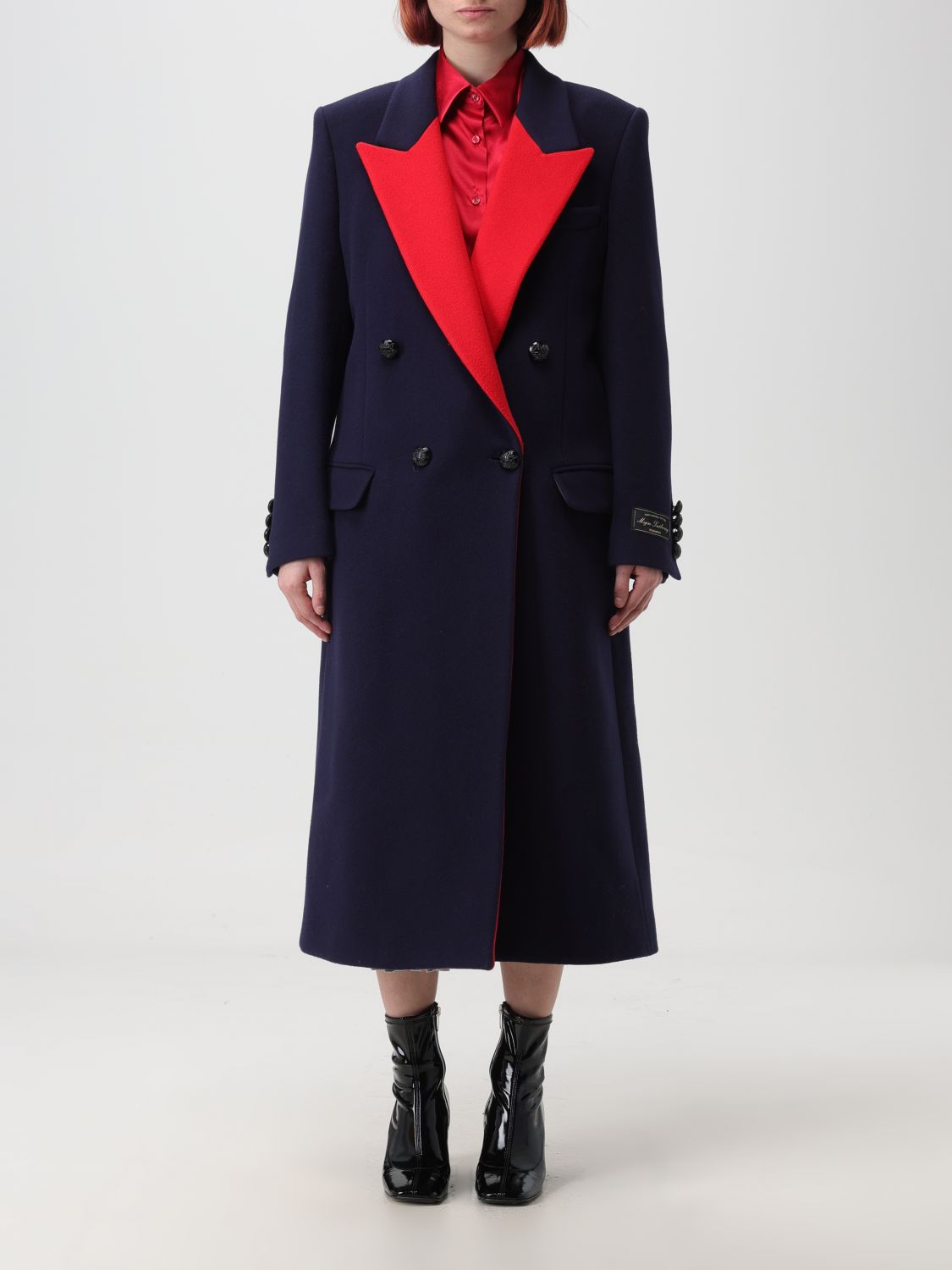 Msgm Coat MSGM Woman colour Blue