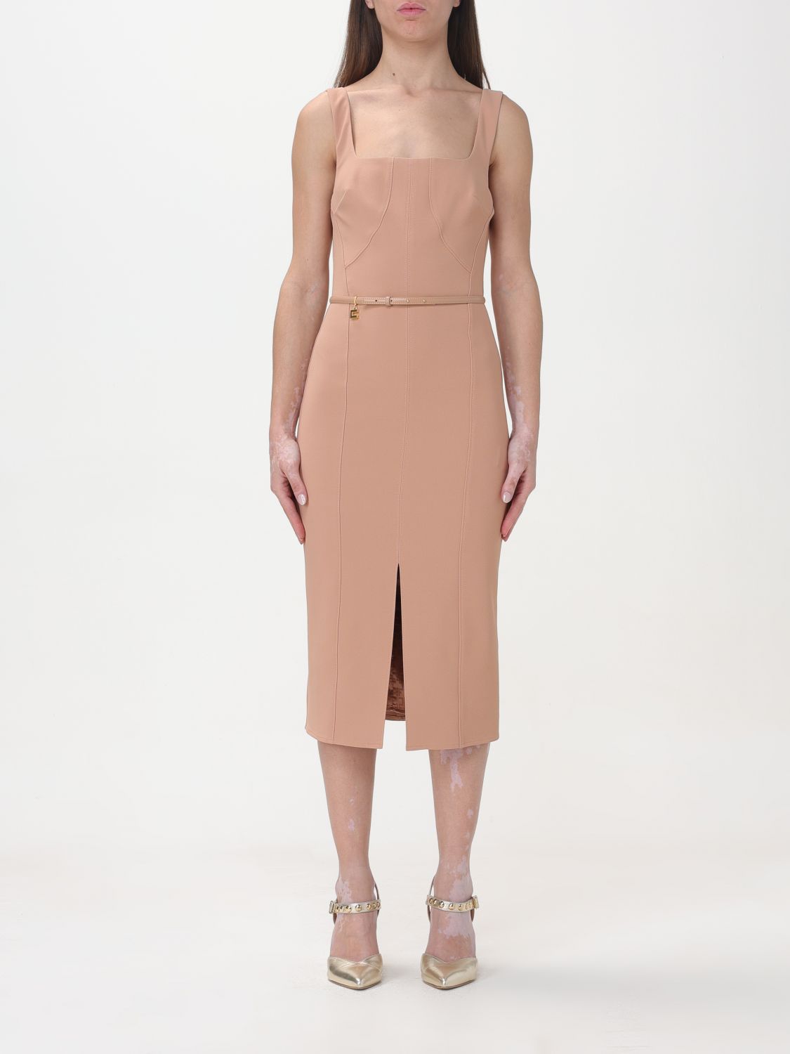 Elisabetta Franchi Dress ELISABETTA FRANCHI Woman colour Nude