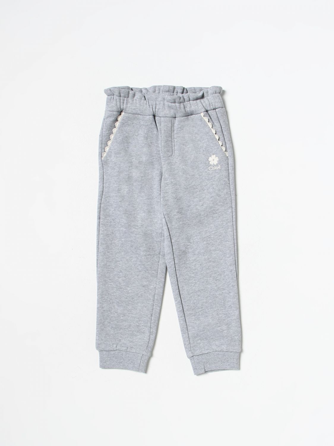 Chloé Trousers CHLOÉ Kids colour Grey