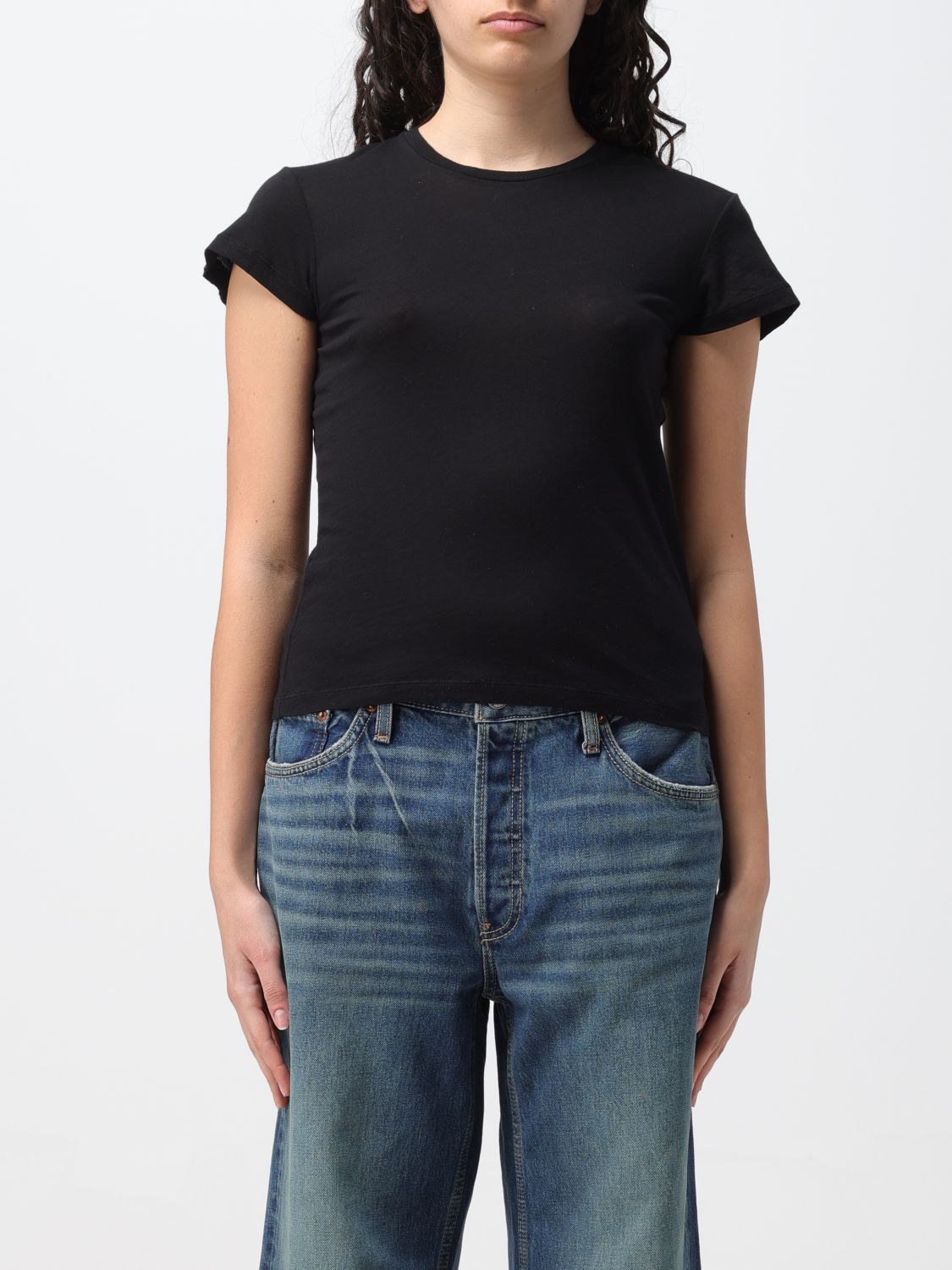 RE/DONE T-Shirt RE/DONE Woman colour Black