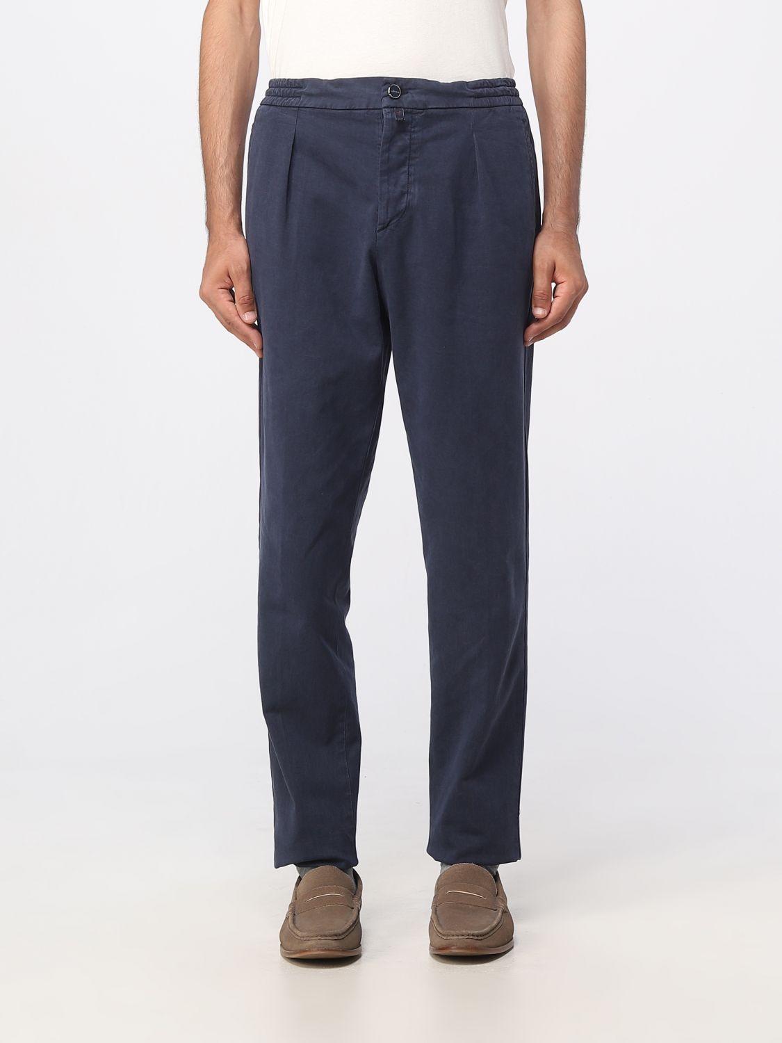 Kiton Trousers KITON Men colour Blue