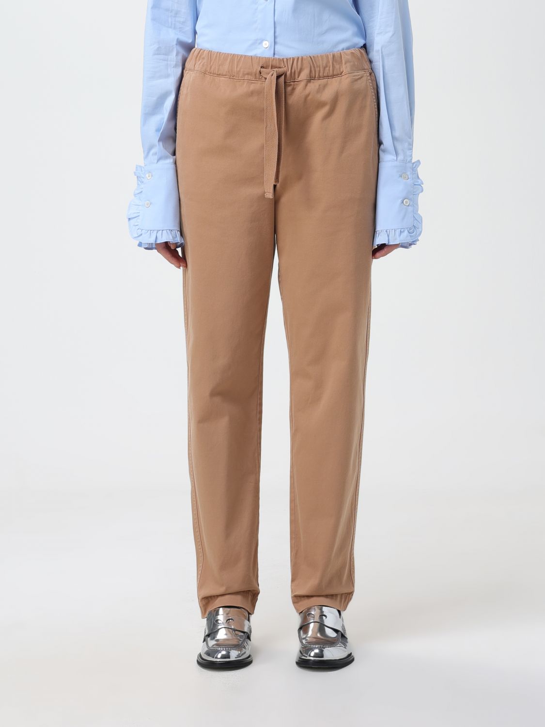 Semicouture Trousers SEMICOUTURE Woman colour Honey