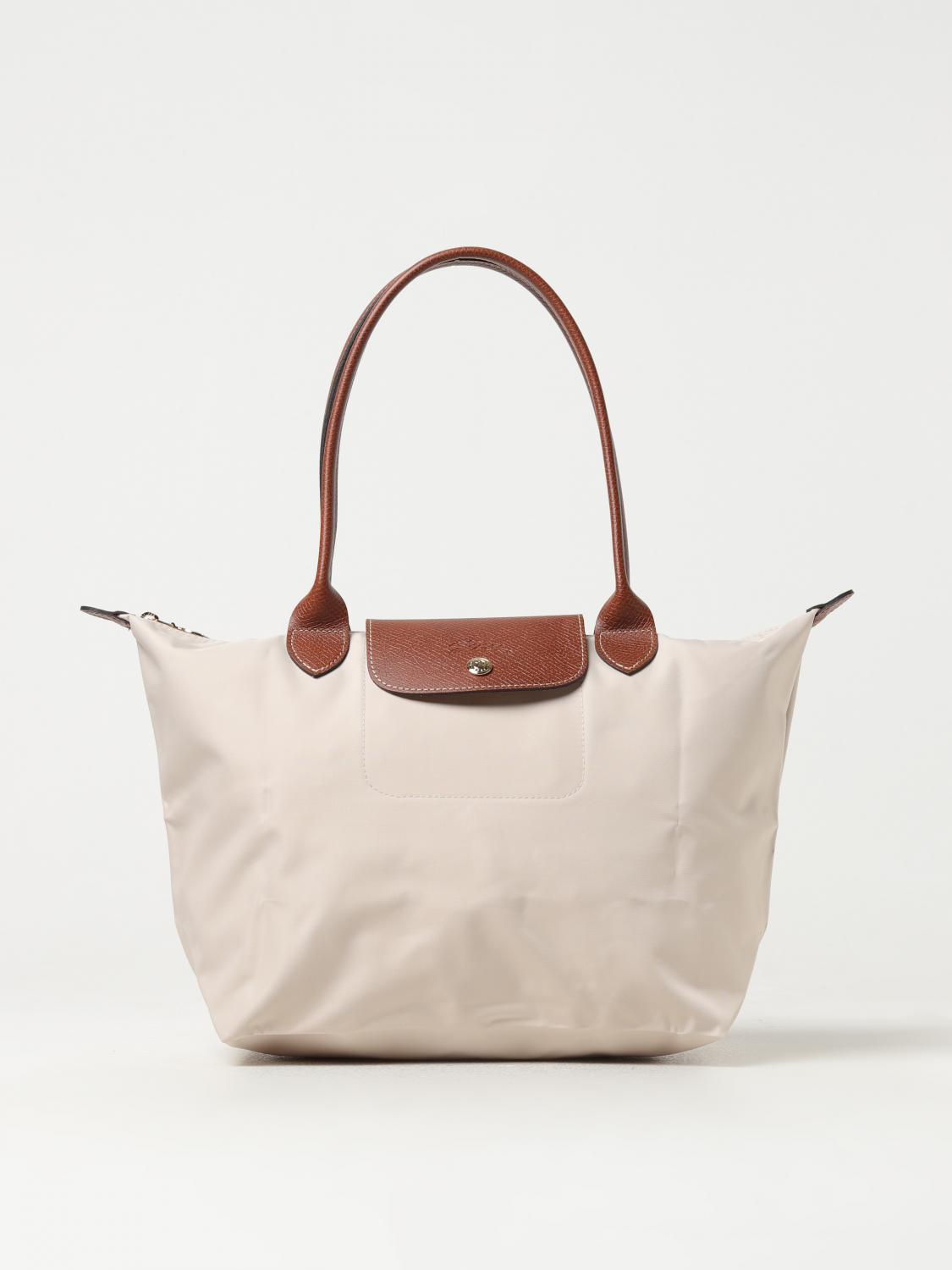  Longchamp Le Pliage bag in nylon and grained leather