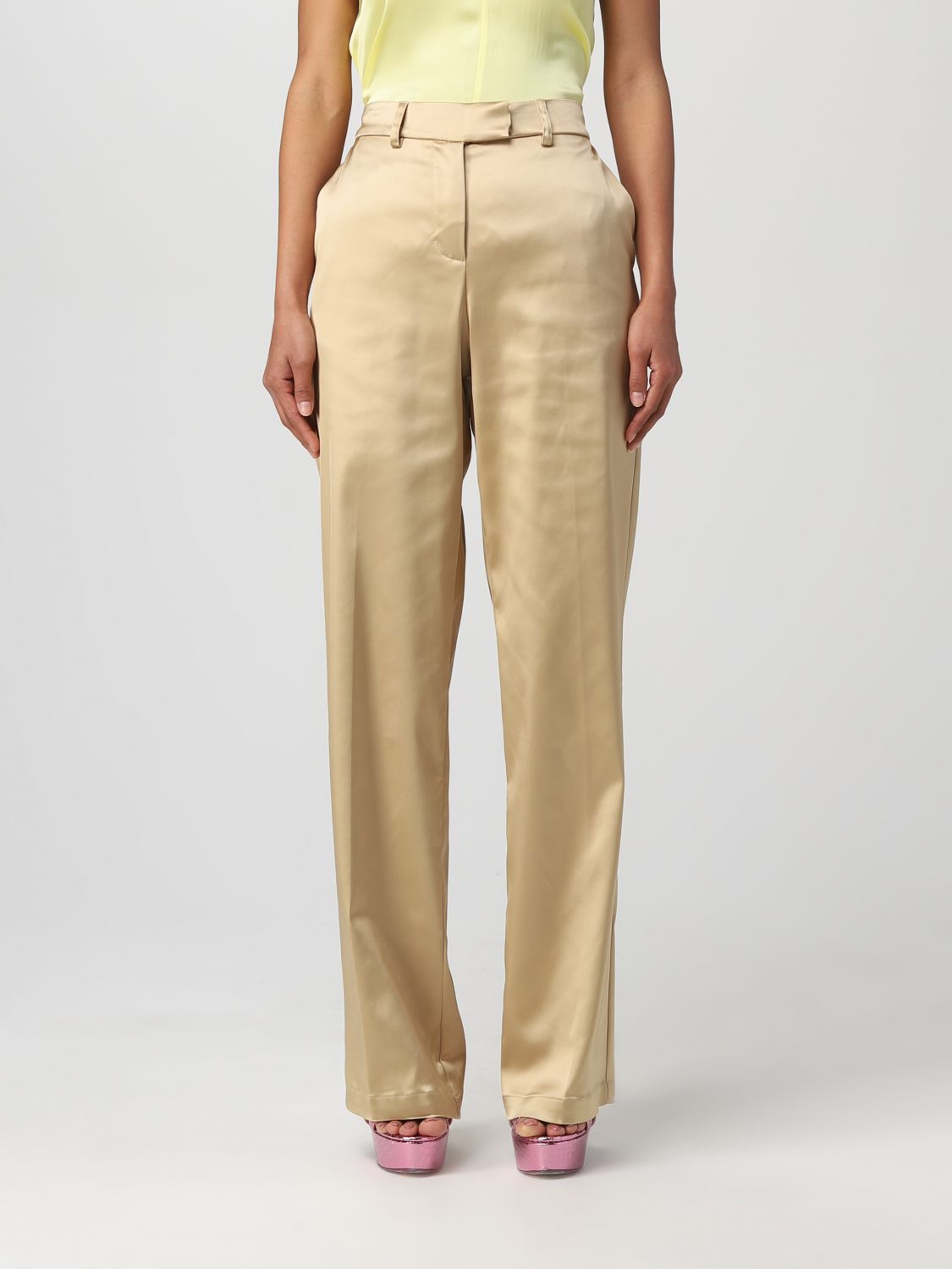 Semicouture Trousers SEMICOUTURE Woman colour Beige