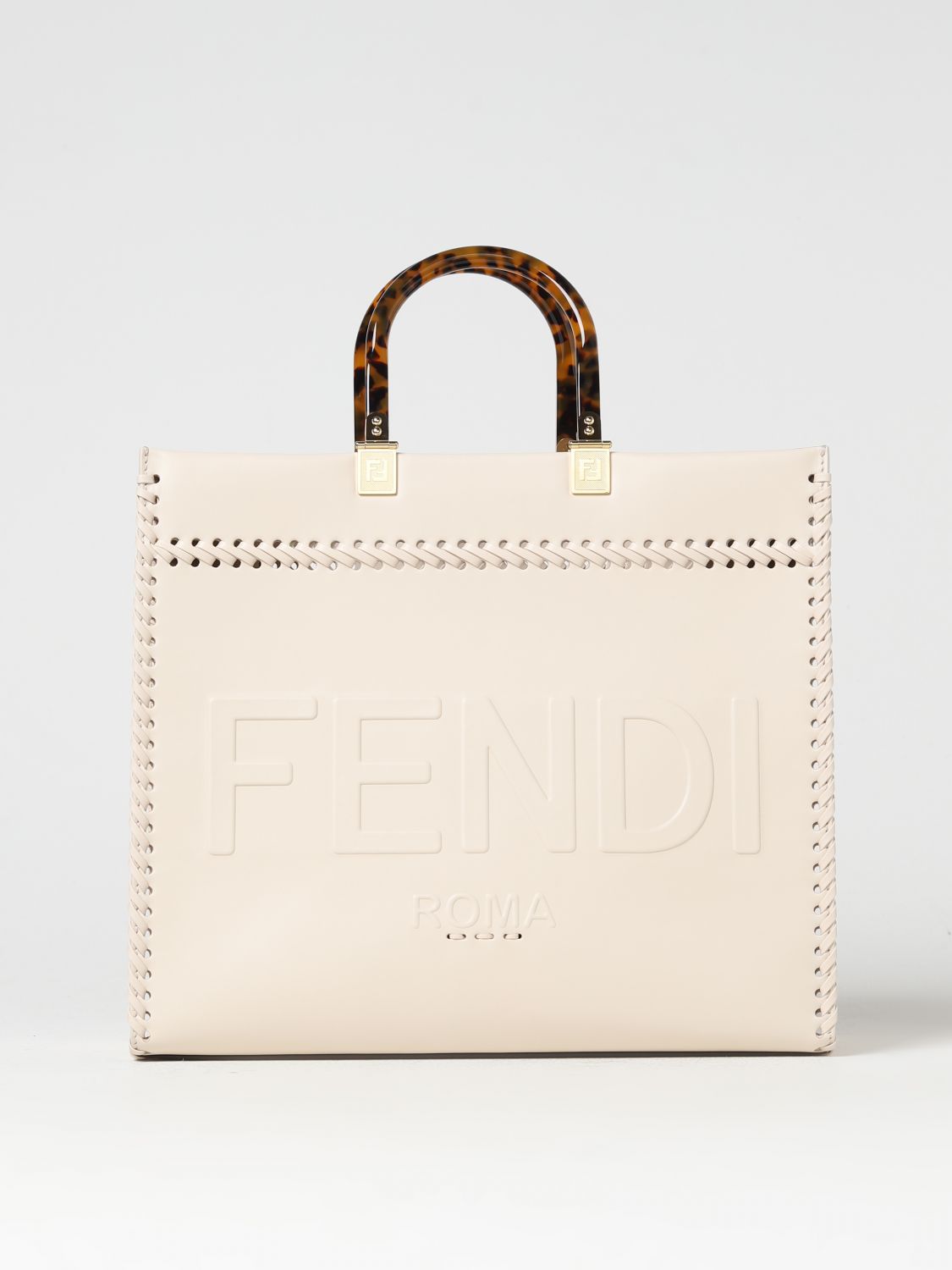 FENDI Tote Bags FENDI Woman colour Cream