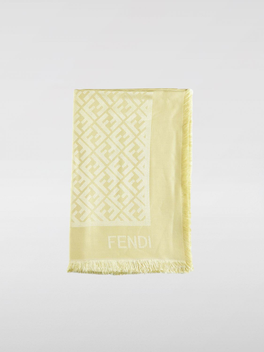 FENDI Shawl FENDI Woman color Yellow