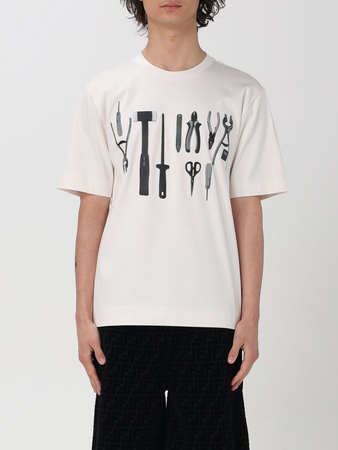 FENDI T-Shirt FENDI Men colour White