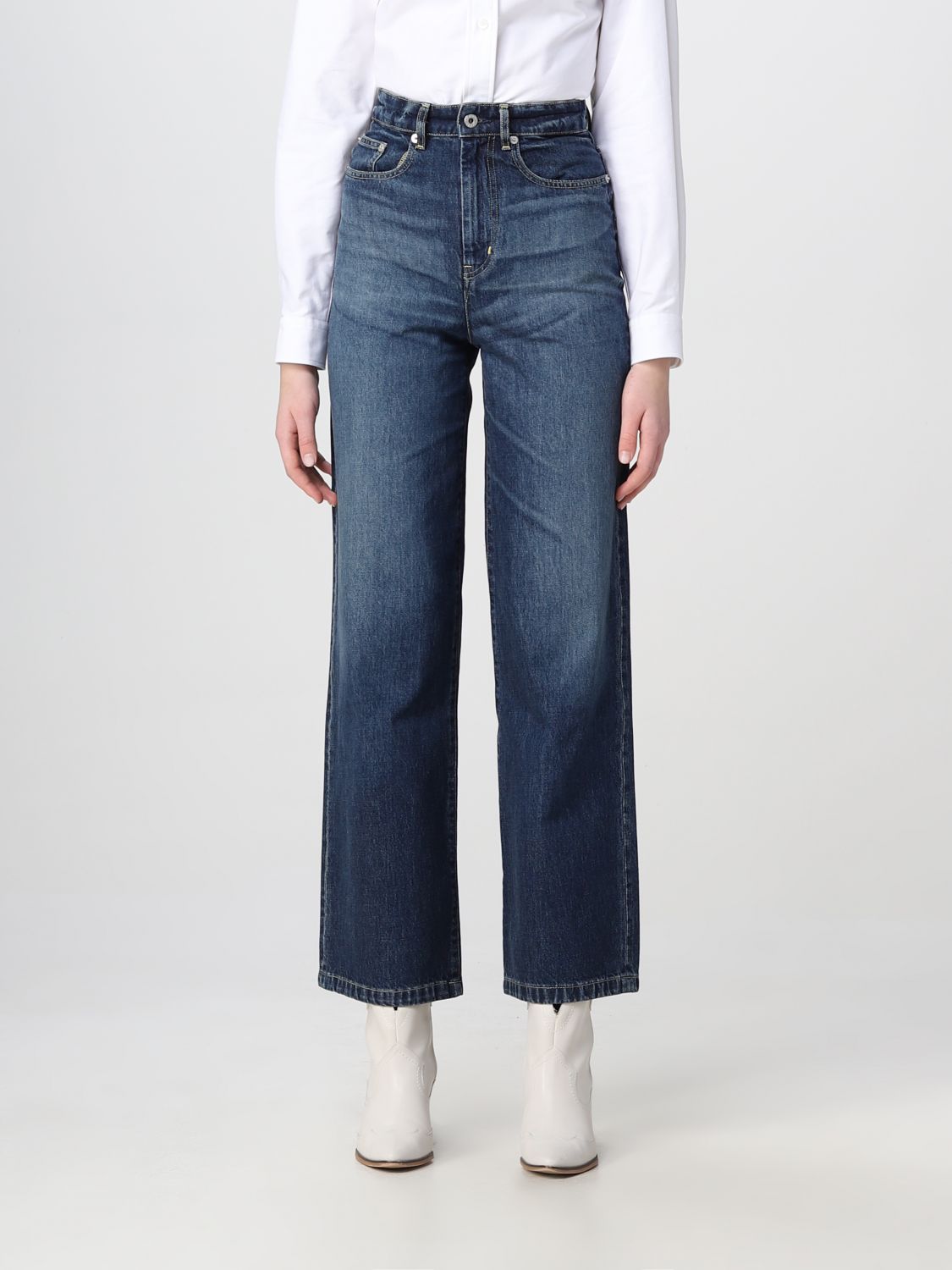 Kenzo Jeans KENZO Woman colour Blue