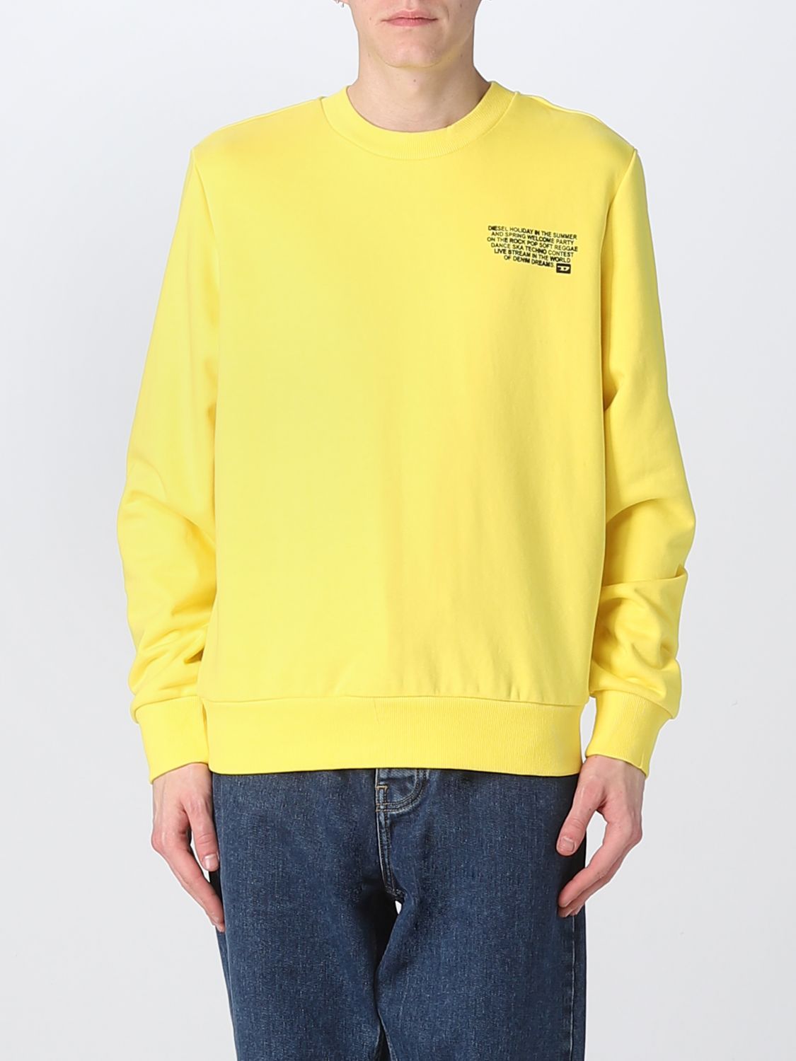 Diesel Sweatshirt DIESEL Men colour Yellow