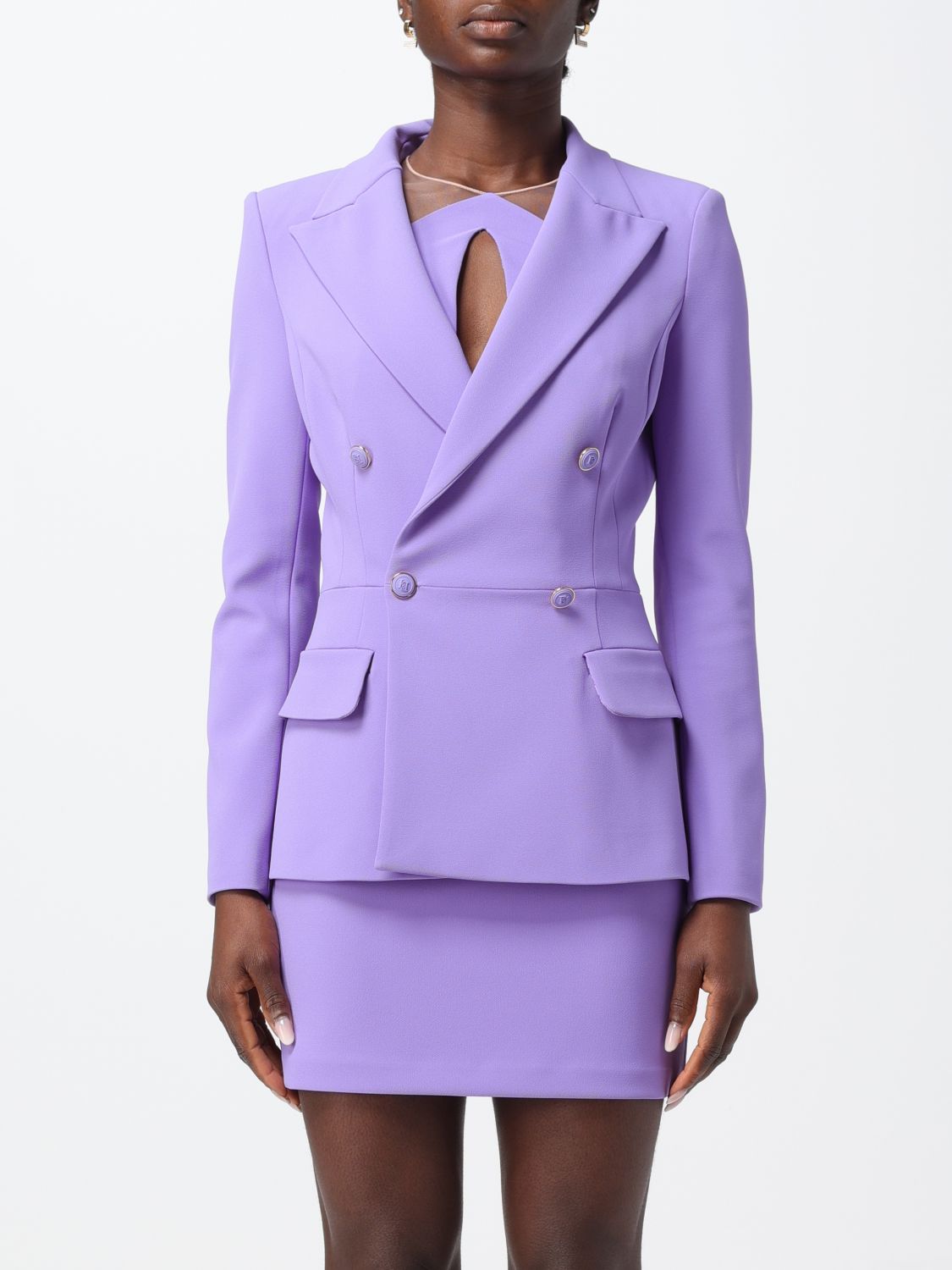 Elisabetta Franchi Blazer ELISABETTA FRANCHI Woman colour Violet