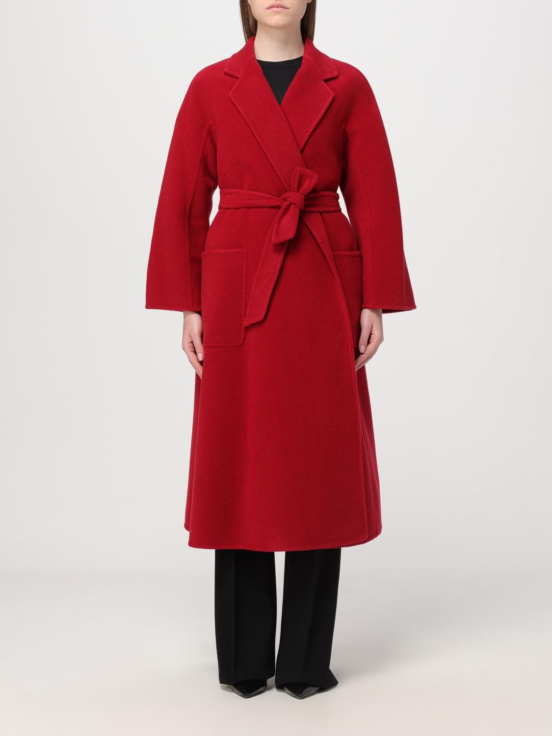 Max Mara Coat MAX MARA Woman colour Red