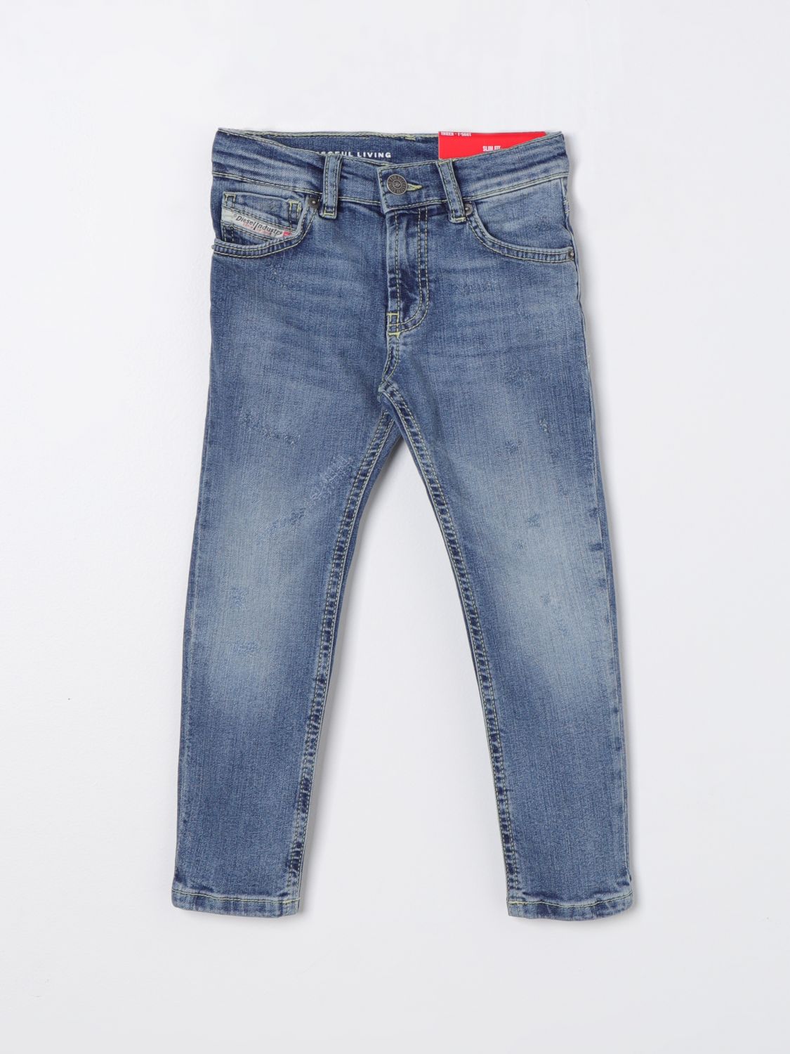 Diesel Trousers DIESEL Kids colour Denim