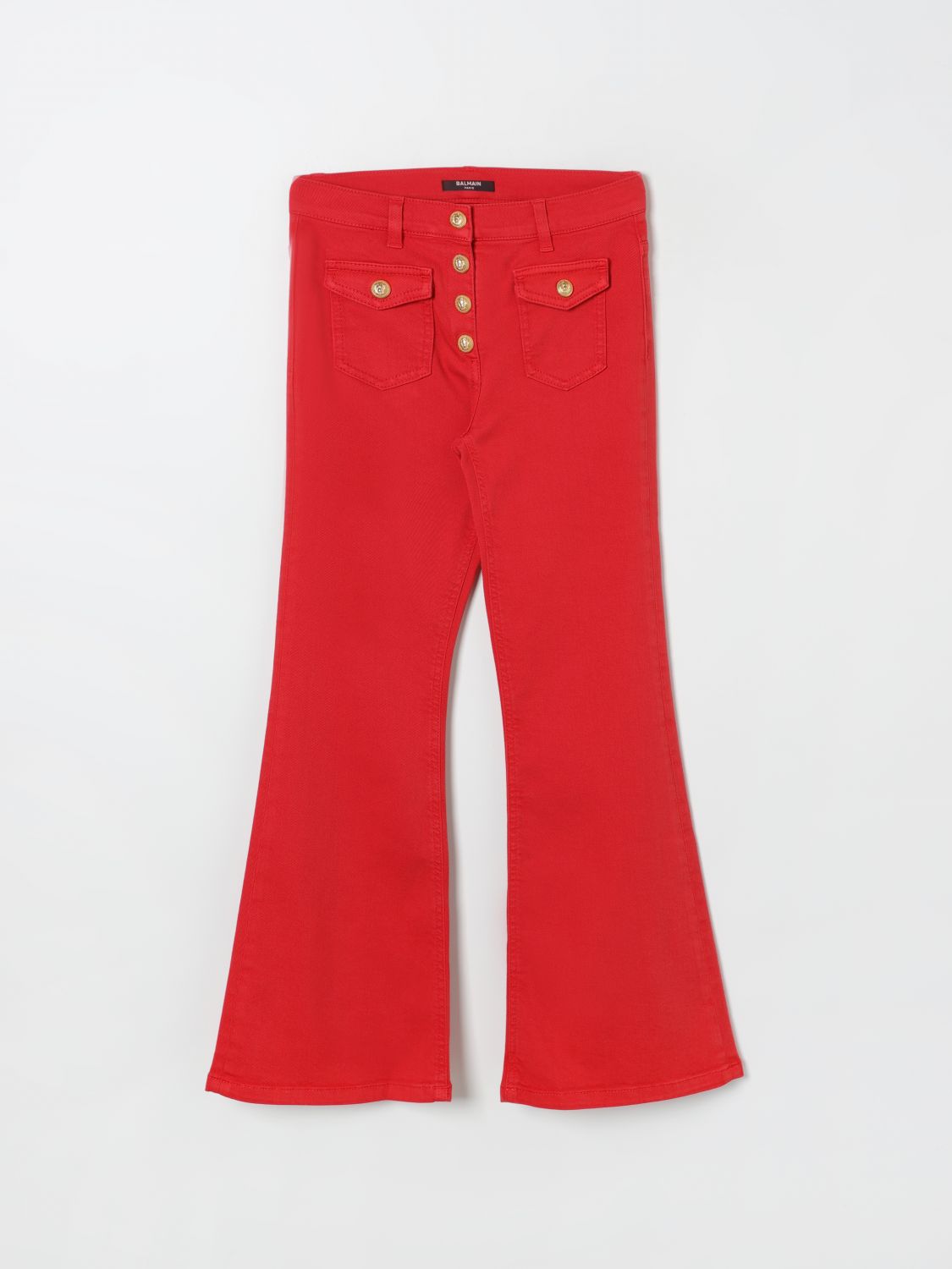 Balmain Pants BALMAIN Kids color Red