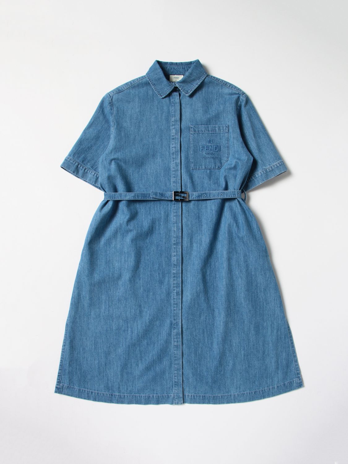 Fendi Kids Dress FENDI KIDS Kids colour Blue