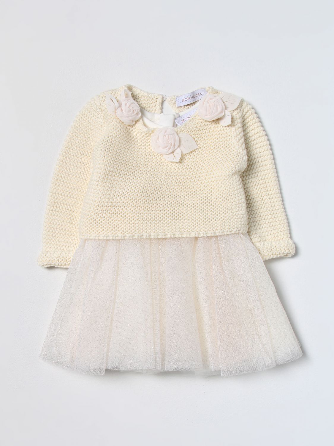 Monnalisa Romper MONNALISA Kids colour Yellow Cream