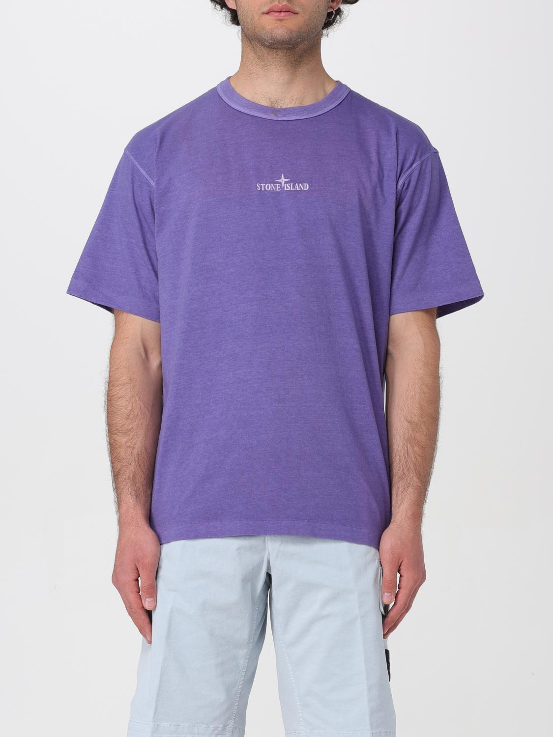 Stone Island T-Shirt STONE ISLAND Men colour Lavander