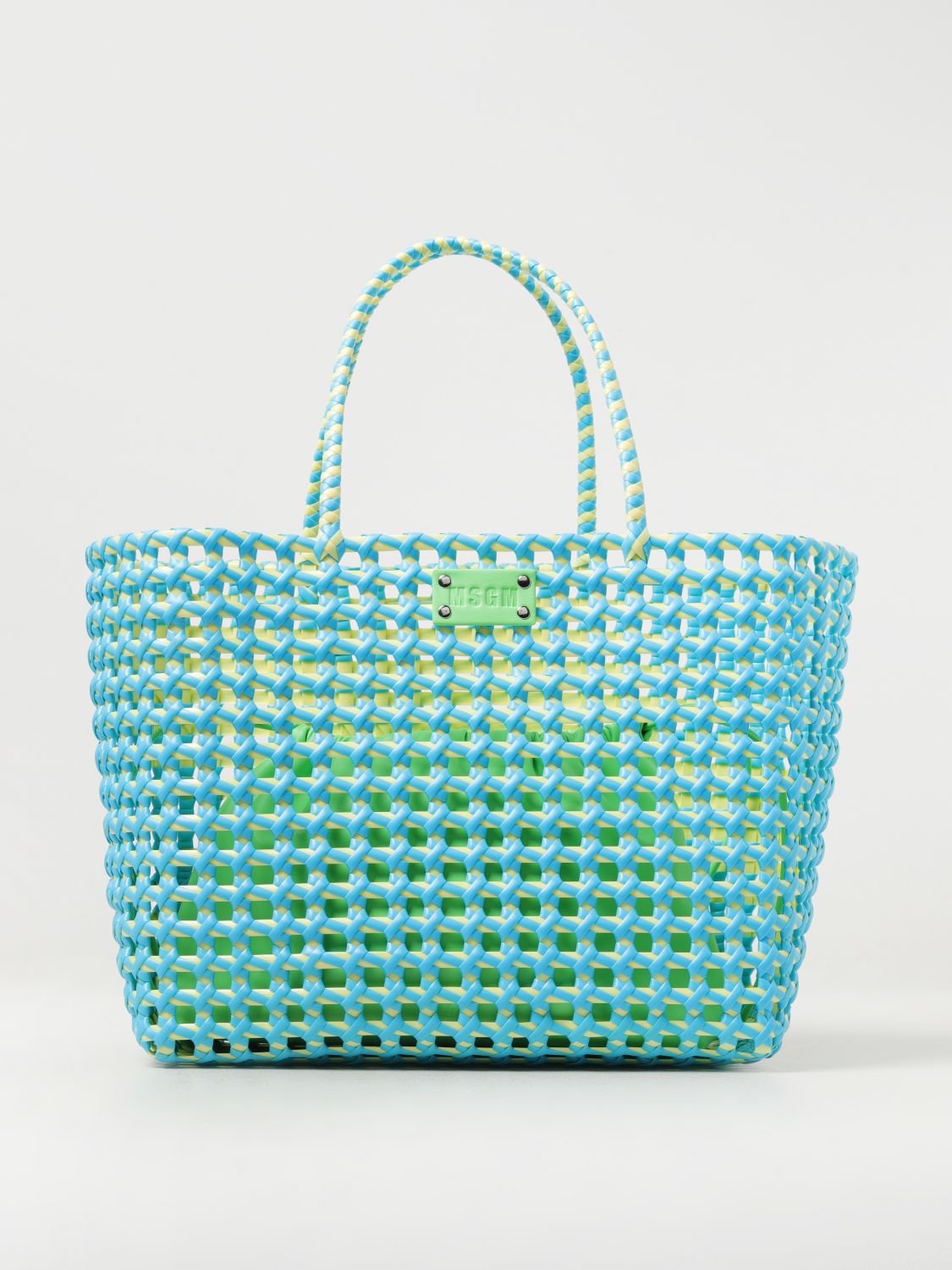 Msgm Tote Bags MSGM Woman colour Turquoise