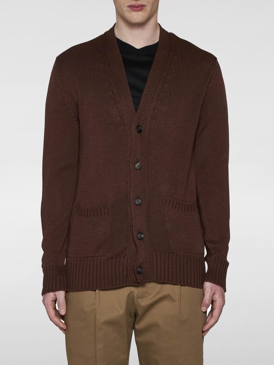 Tagliatore Cardigan TAGLIATORE Men color Brown