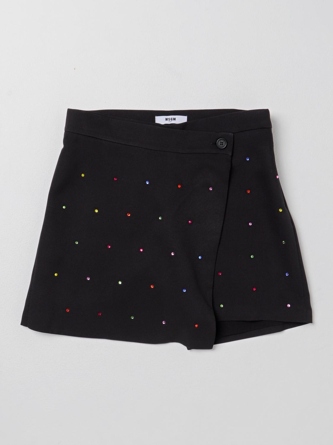 Msgm Kids Short MSGM KIDS Kids colour Black