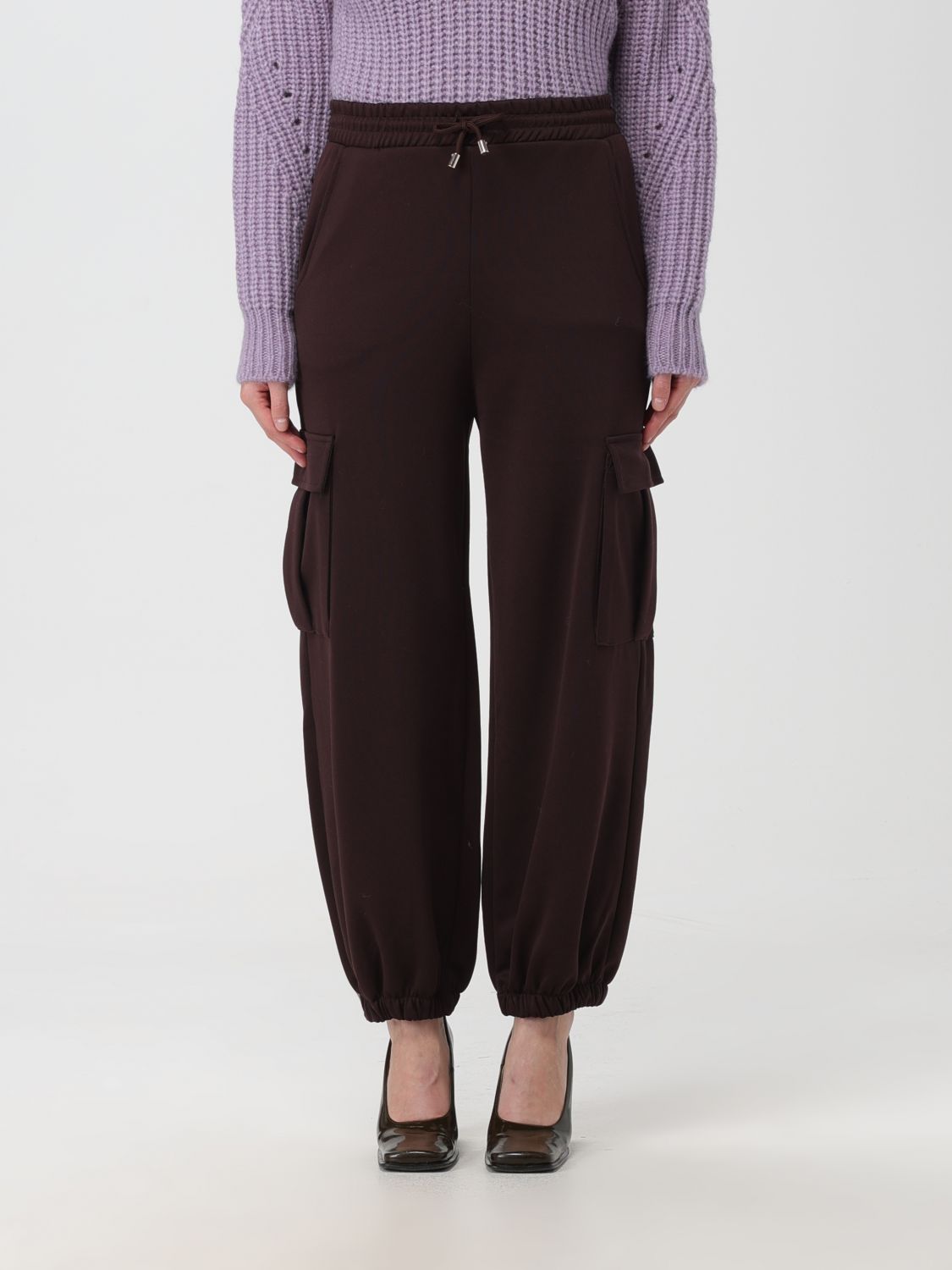 Semicouture Trousers SEMICOUTURE Woman colour Brown