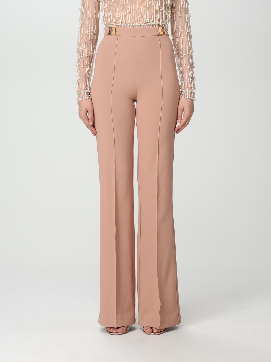 Elisabetta Franchi Trousers ELISABETTA FRANCHI Woman colour Nude