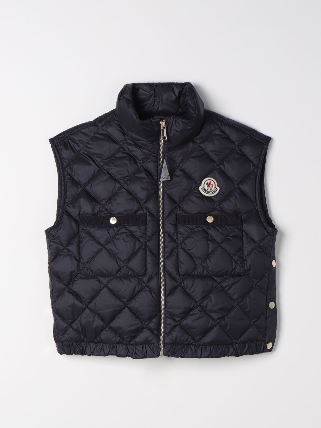 Moncler Vestcoat MONCLER Kids colour Blue