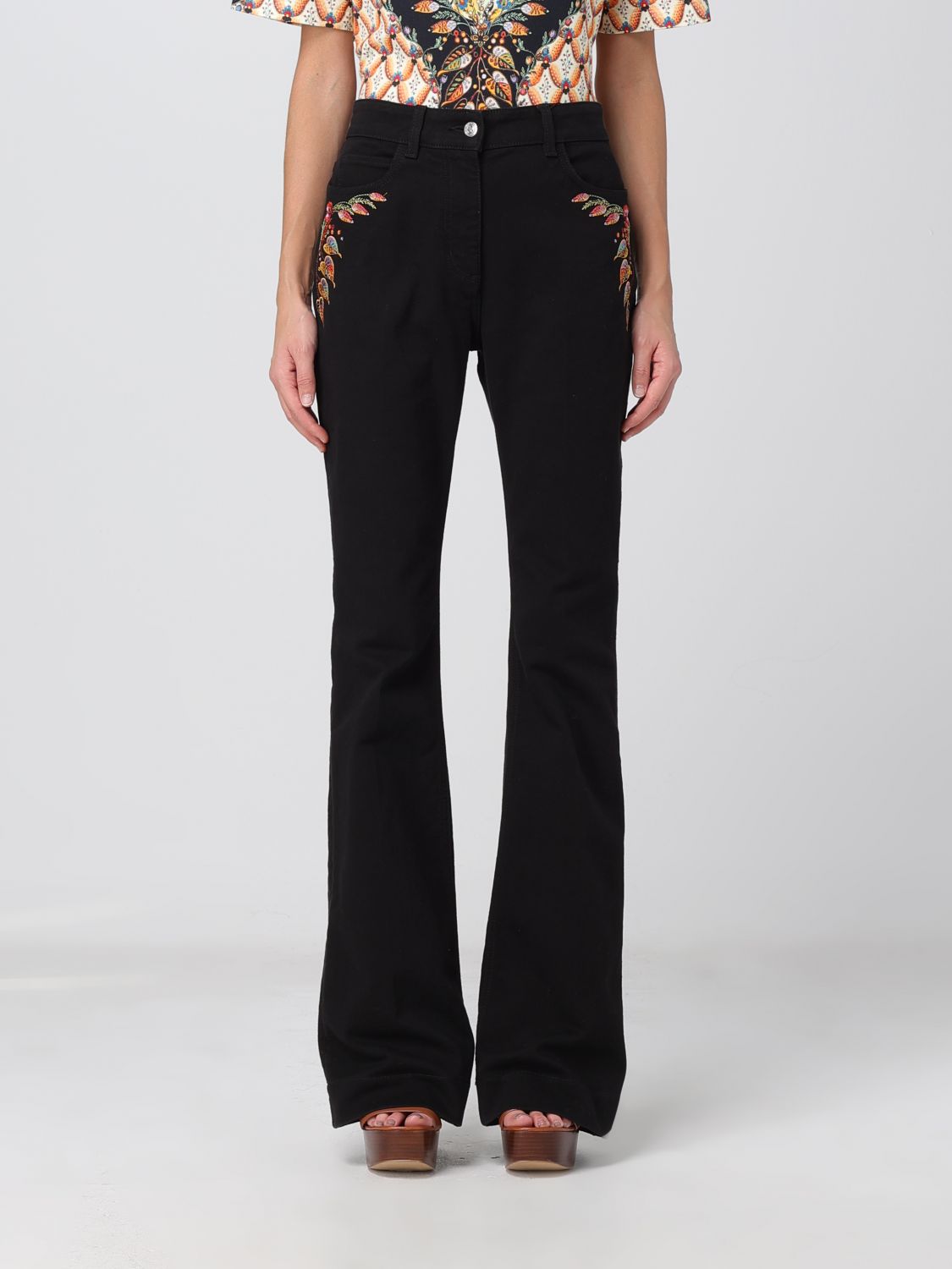 Etro Jeans ETRO Woman colour Black